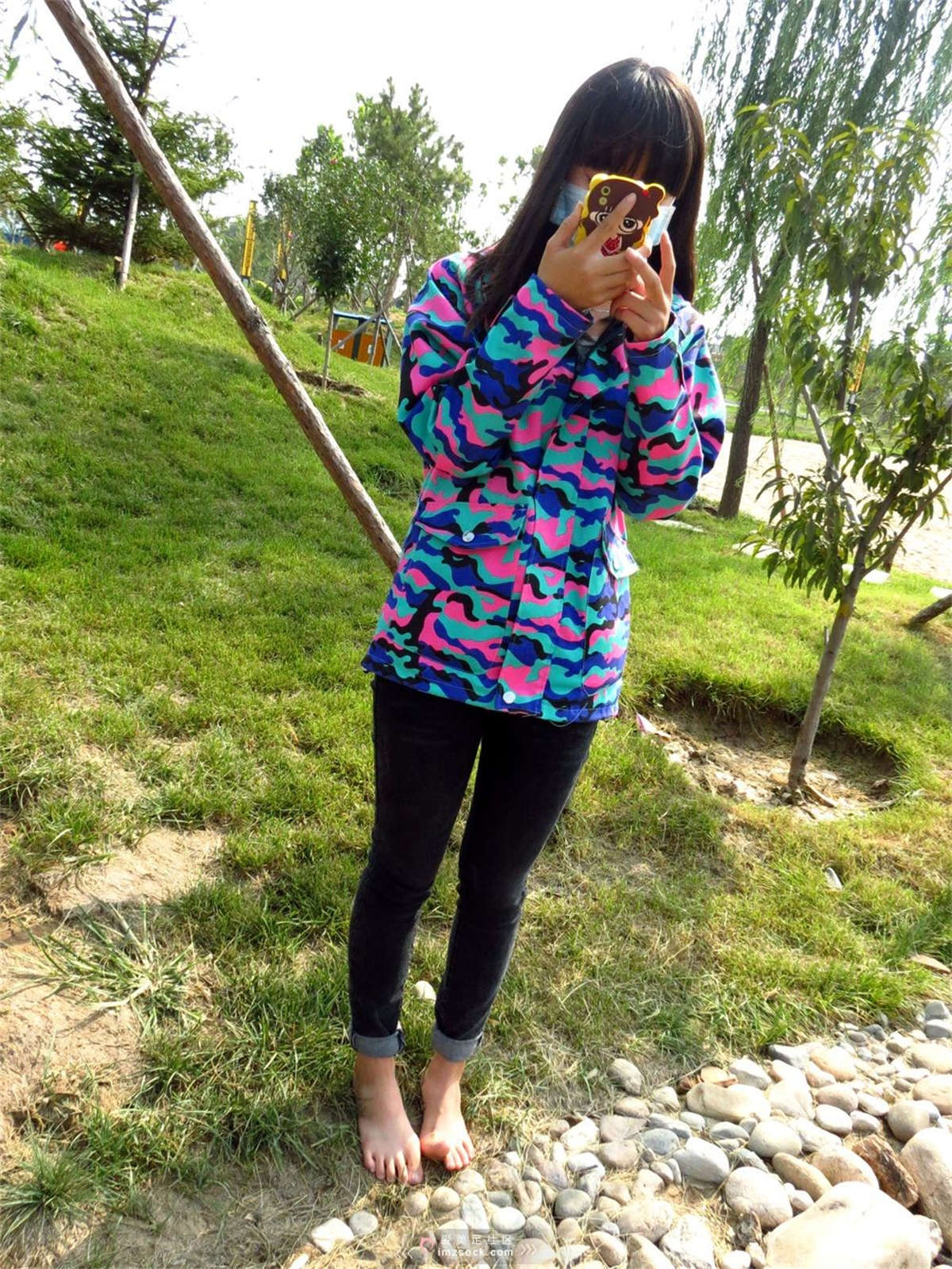 图片[2]-MZSOCK-2018 No.5 牛仔裤可爱棉袜口罩女生【第一季】-日更街拍