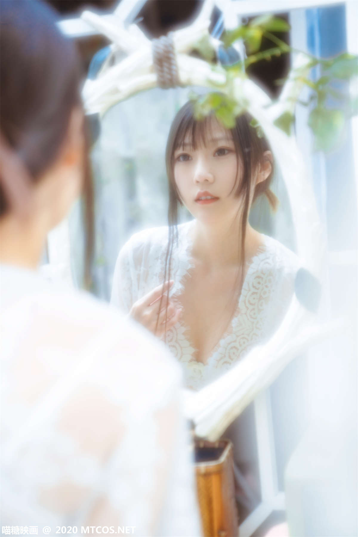 图片[2]-喵糖映画 VOL.197 白裙轻纱-日更街拍