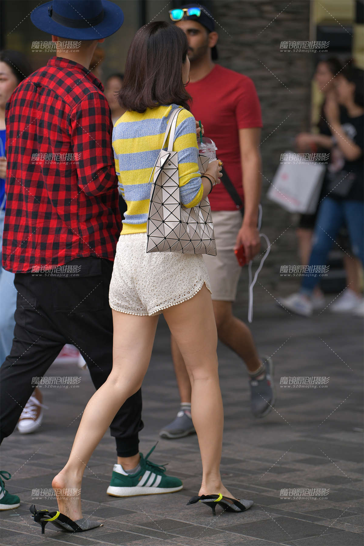 图片[2]-【红石赛帖】白色性感蕾丝热裤__-日更街拍