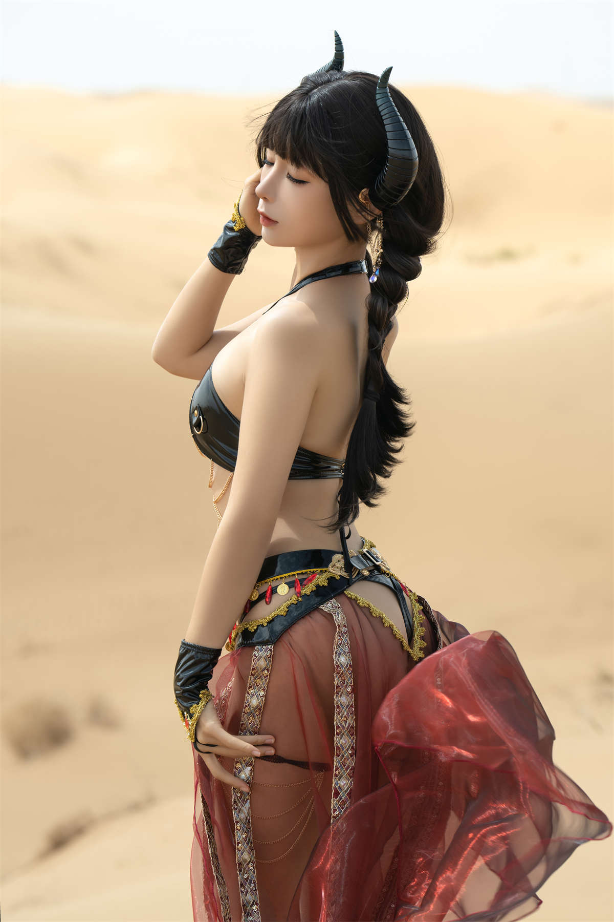 图片[2]-知名动漫博主-蠢沫沫 沙漠魅魔-日更街拍