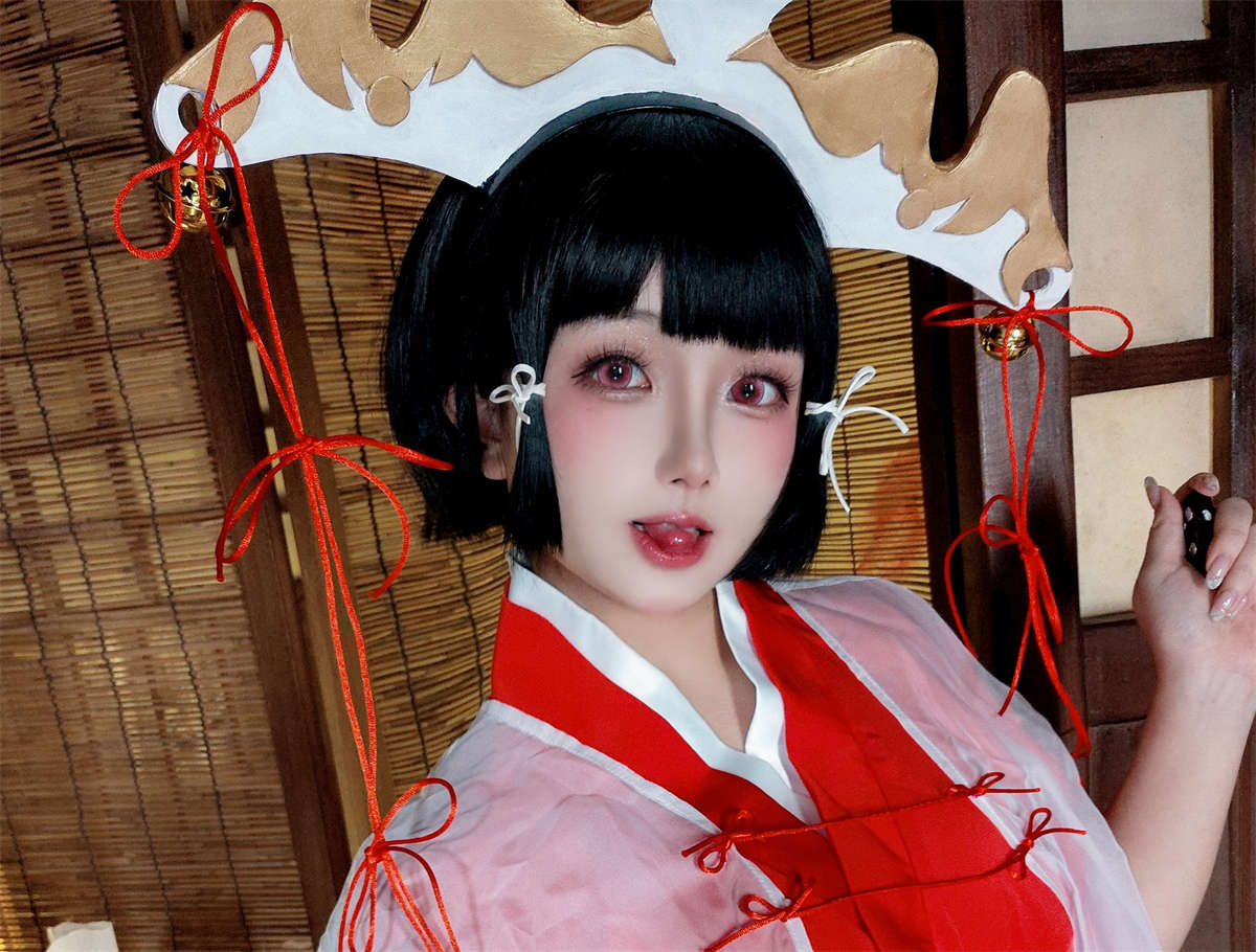 图片[2]-椎名莜 No.213 辉夜巫女-日更街拍