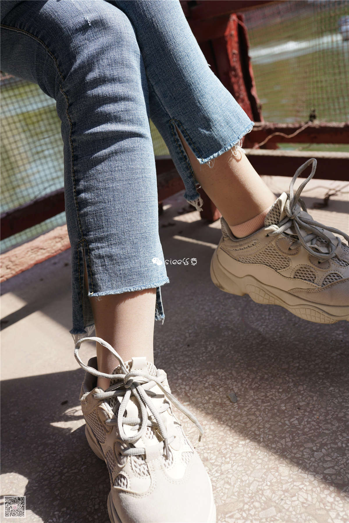 图片[2]-SIEE丝意 NO.268 佩佩 絲袜套棉袜，新学妹-日更街拍