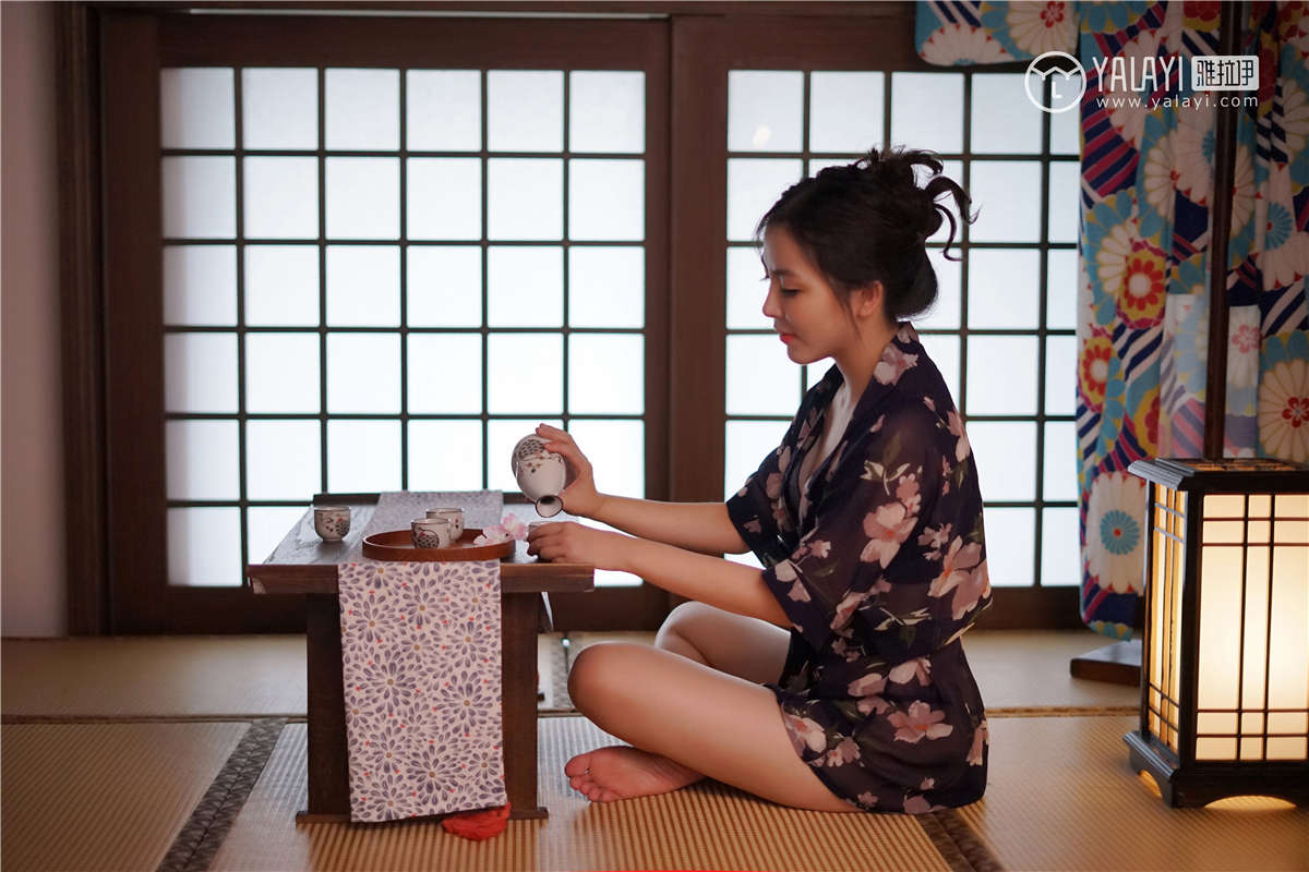 YALAYI雅拉伊NO.016 和服之韵 沈紫云-日更街拍