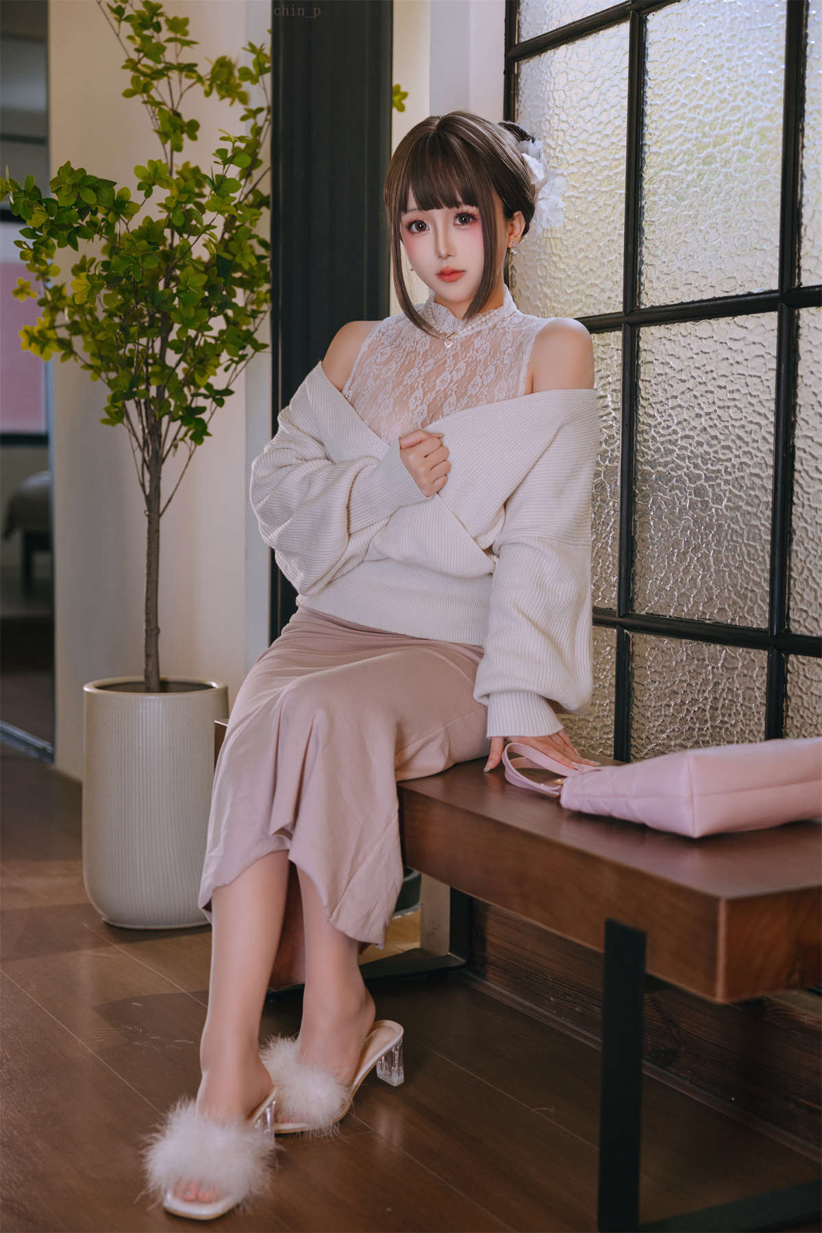 图片[2]-椎名莜 No.214 下属的太太-日更街拍