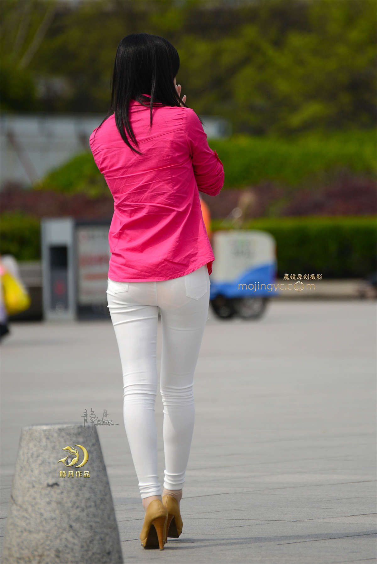 图片[2]-清秀的白裤小妹-（12P）-日更街拍