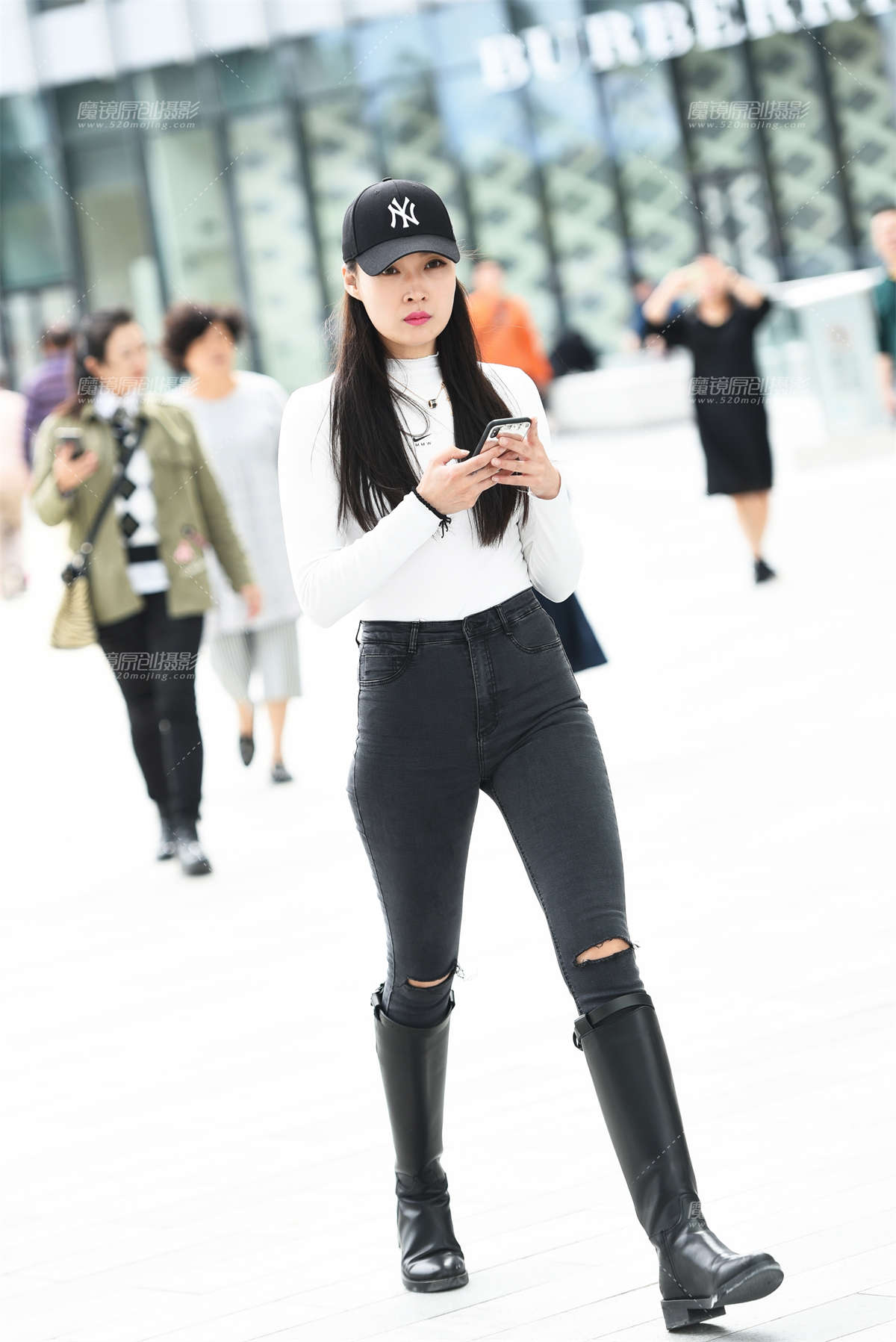 破洞牛仔__-日更街拍