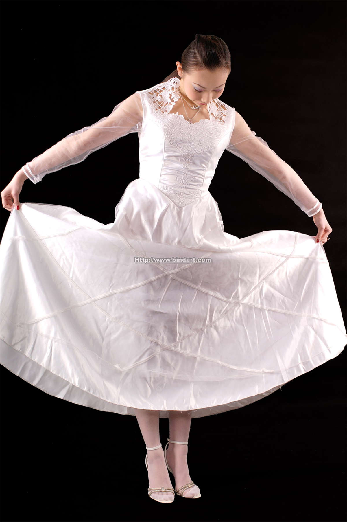 图片[2]-Bindart美束 2005-06-26 无名红绳白丝-日更街拍