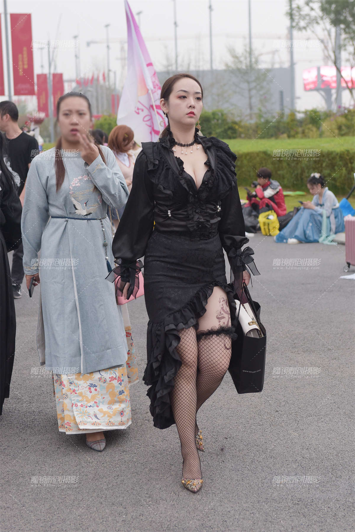 【慕容笙赛贴】网袜高跟__-日更街拍