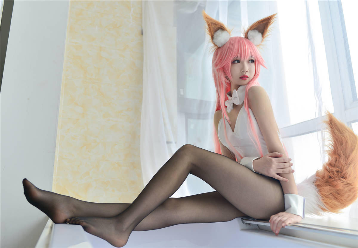 知名Coser-雪琪SAMA No.25 玉藻前兔女郎-日更街拍