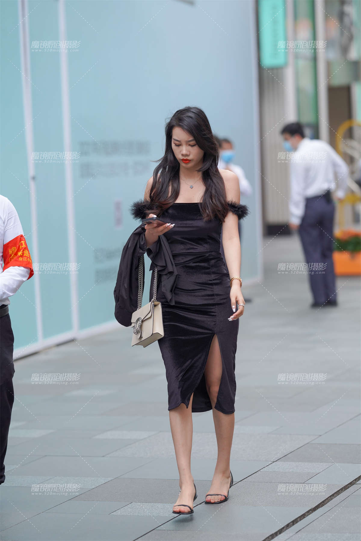 高挑美眉-日更街拍