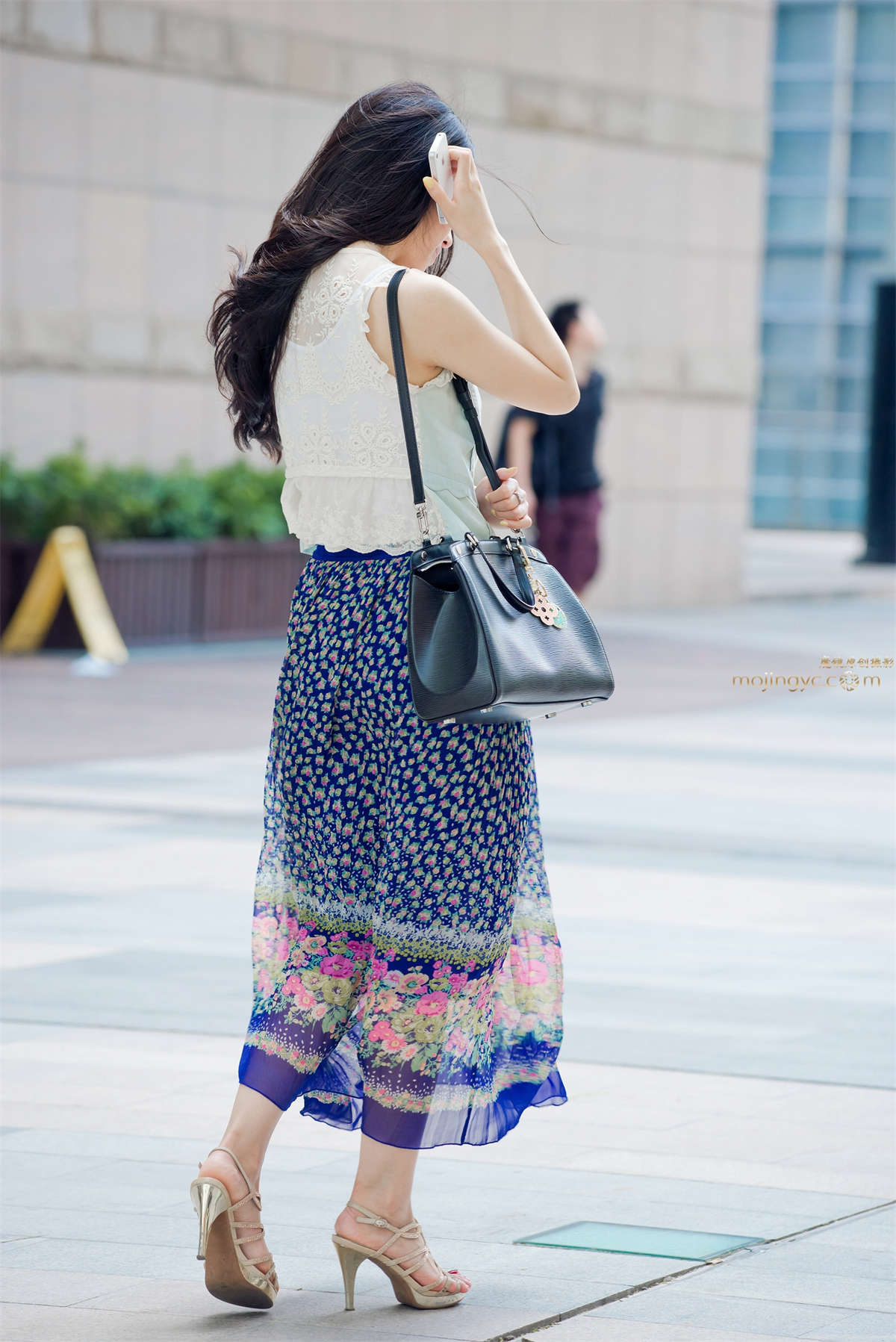图片[2]-连衣长裙，凉高，美女-日更街拍