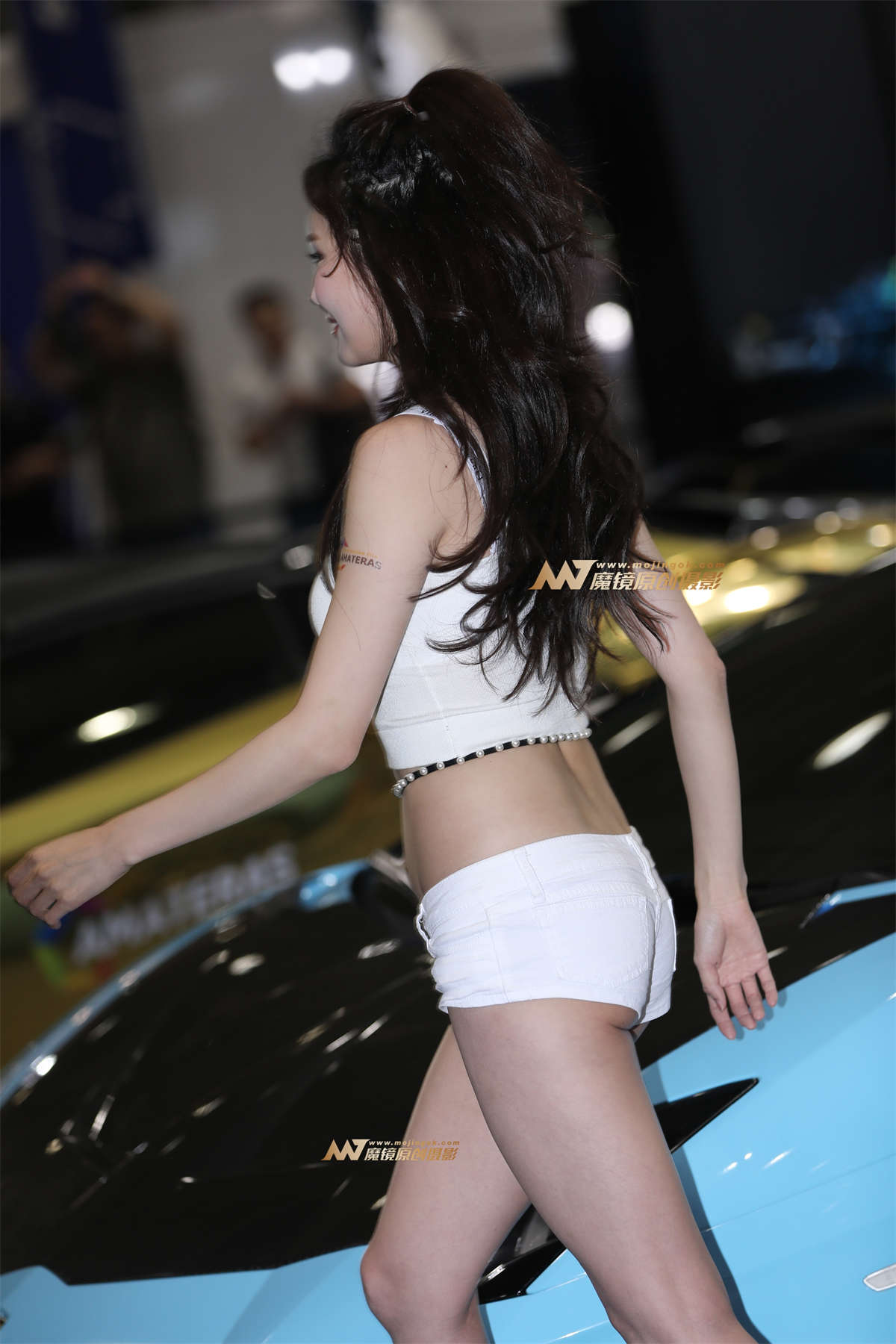图片[2]-[辉辉赛贴-韩国改装车展]集可爱性感于一身-日更街拍