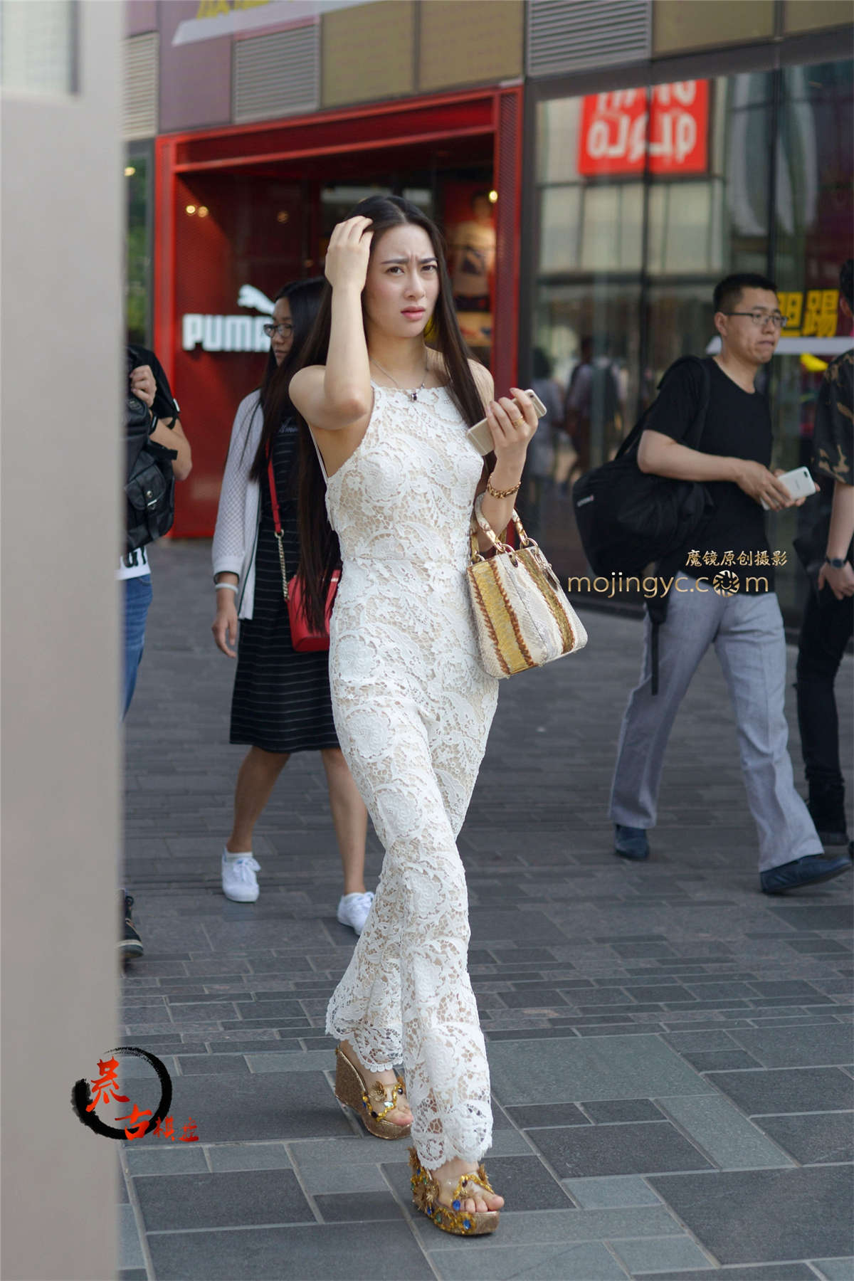 图片[2]-10-17 白色镂空连体衣裤-日更街拍