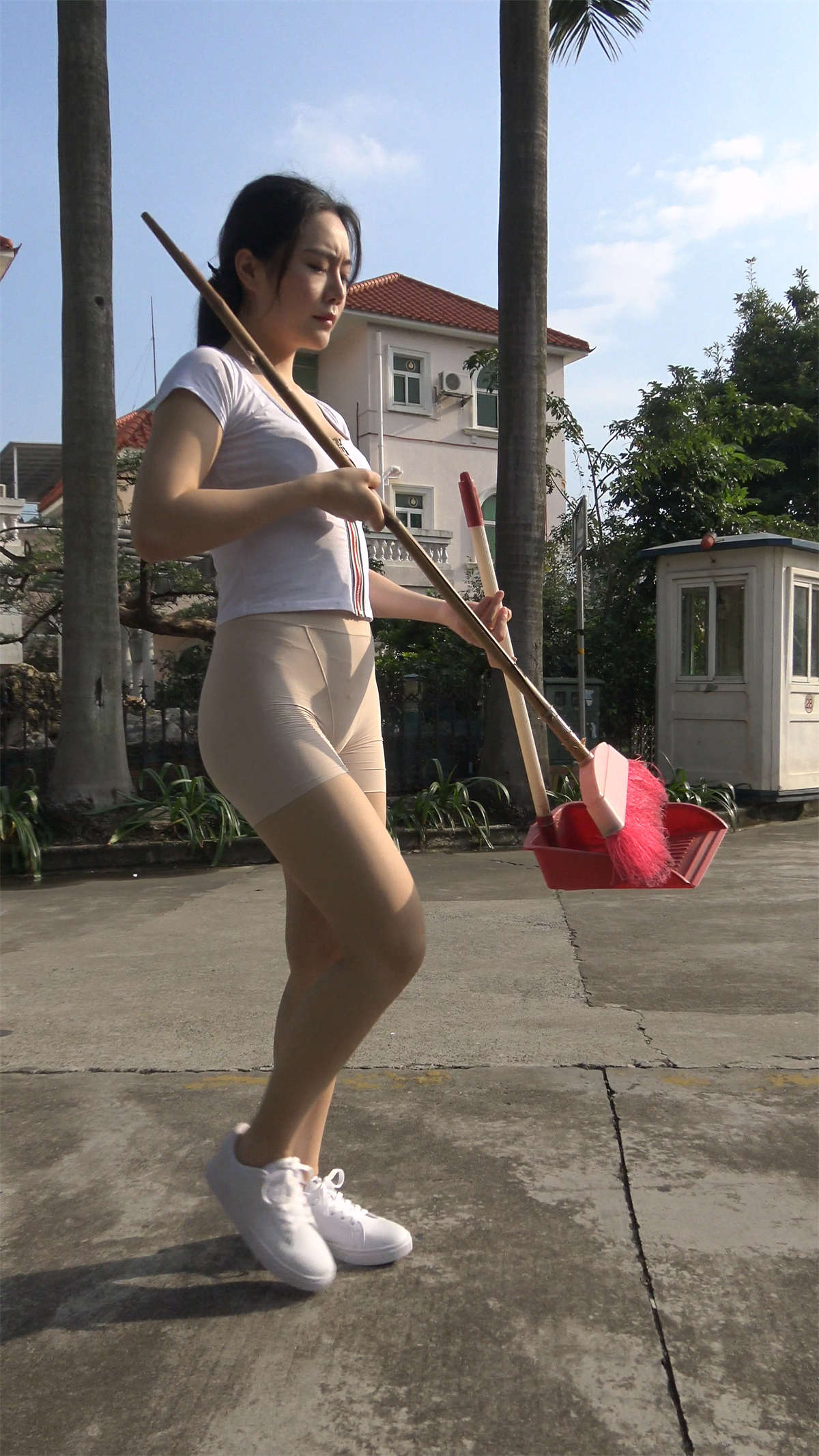 居家瑜伽短裤2-日更街拍