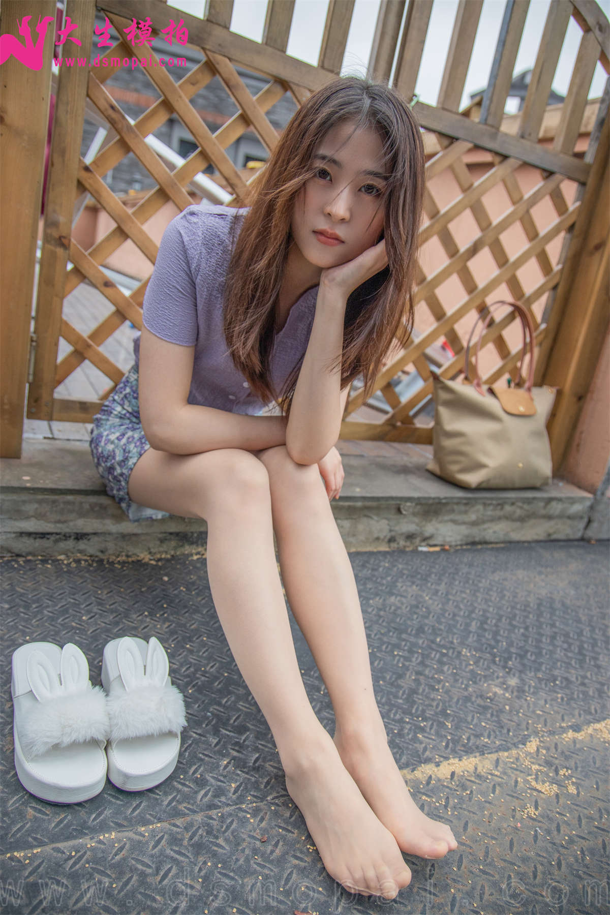 大生模拍 NO.232 佳宜 碎花短裙-日更街拍