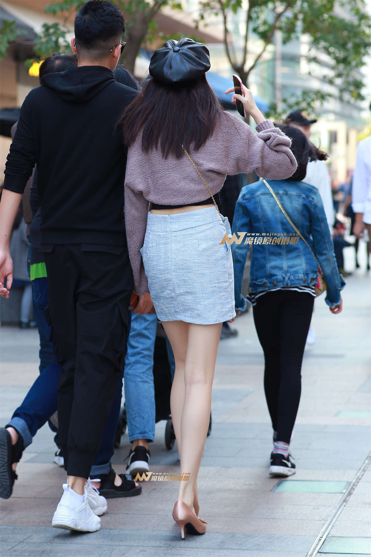 图片[2]-短裙 白嫩美腿 高跟 美女-日更街拍