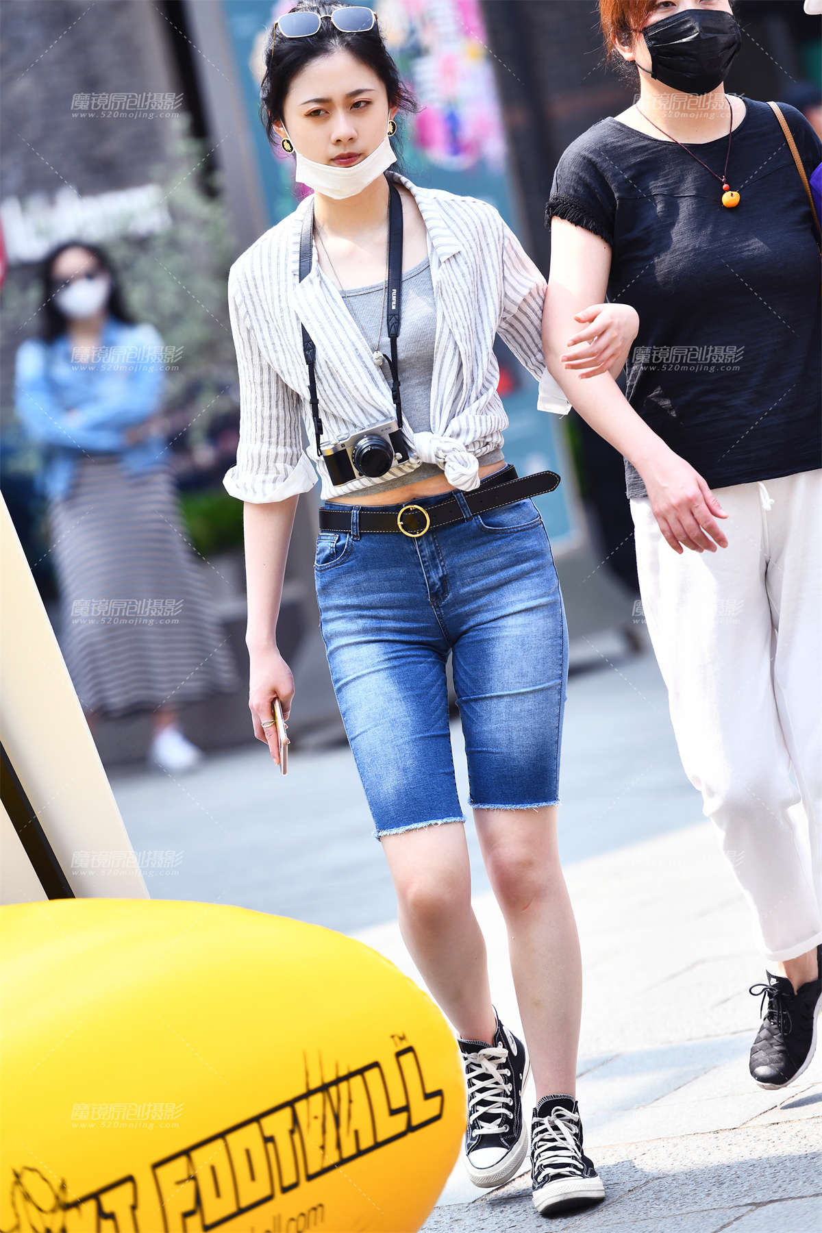 【咔喳赛帖】牛仔5分裤-日更街拍