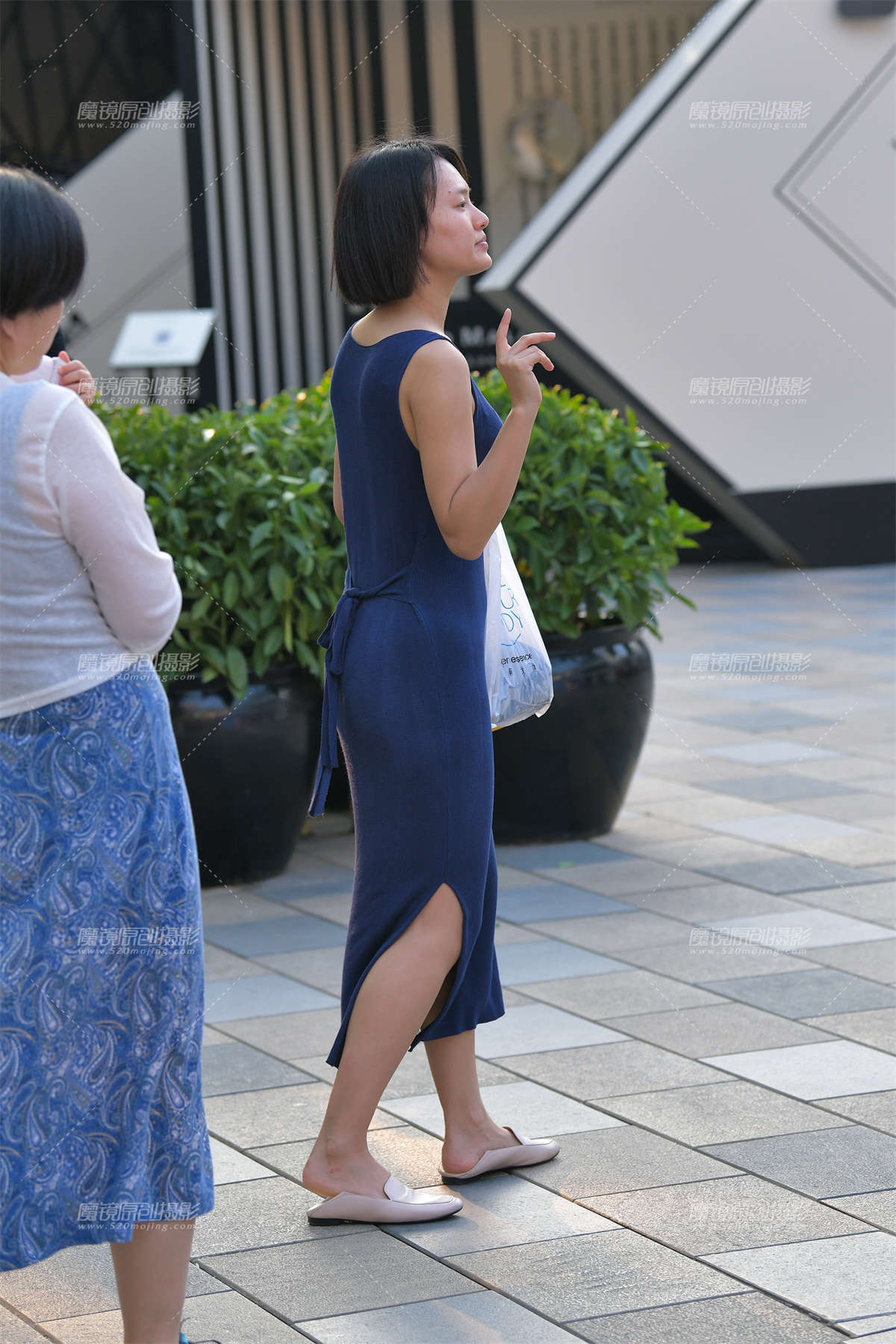 【红石赛帖】蓝色长裙__-日更街拍