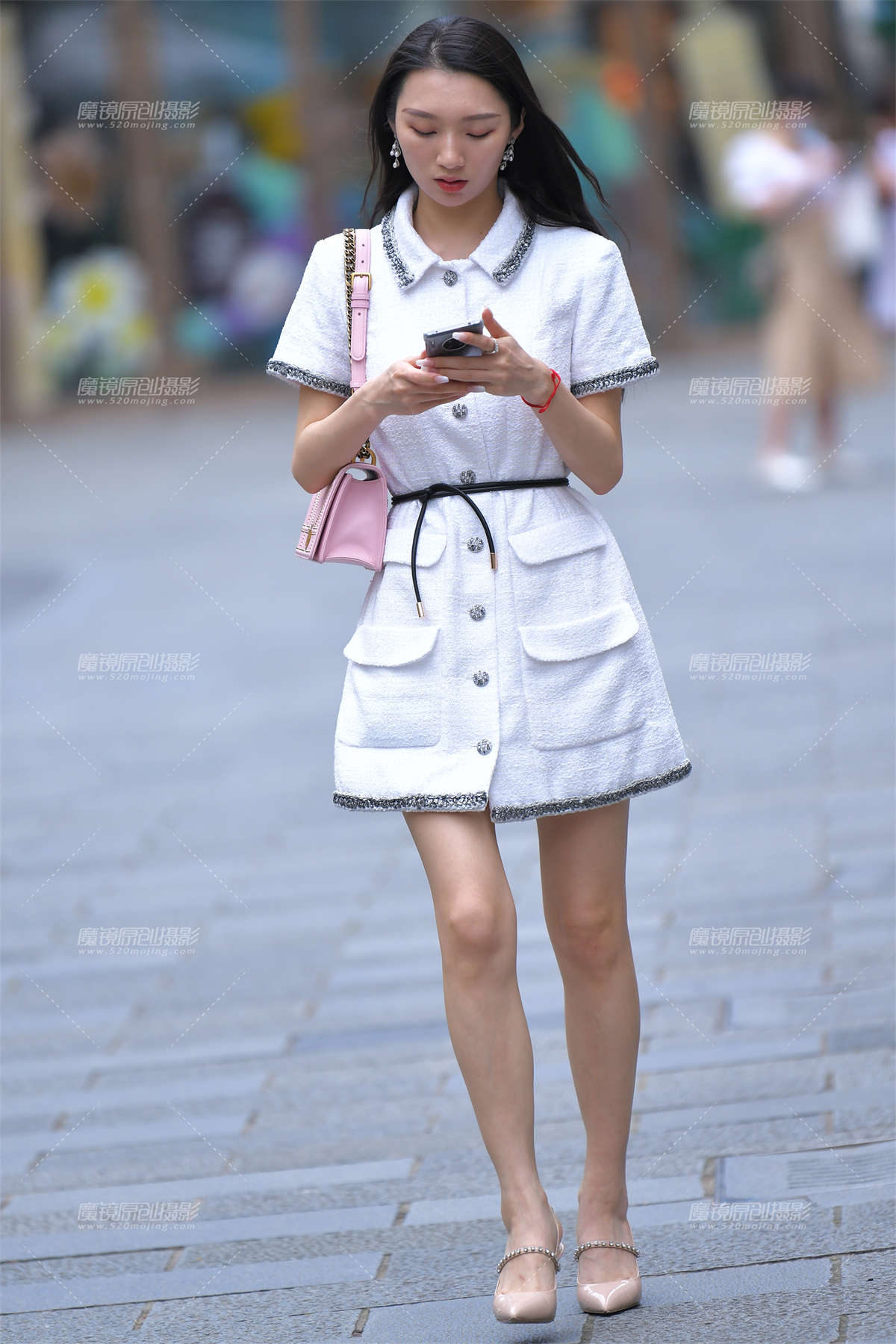 白色裙装-日更街拍