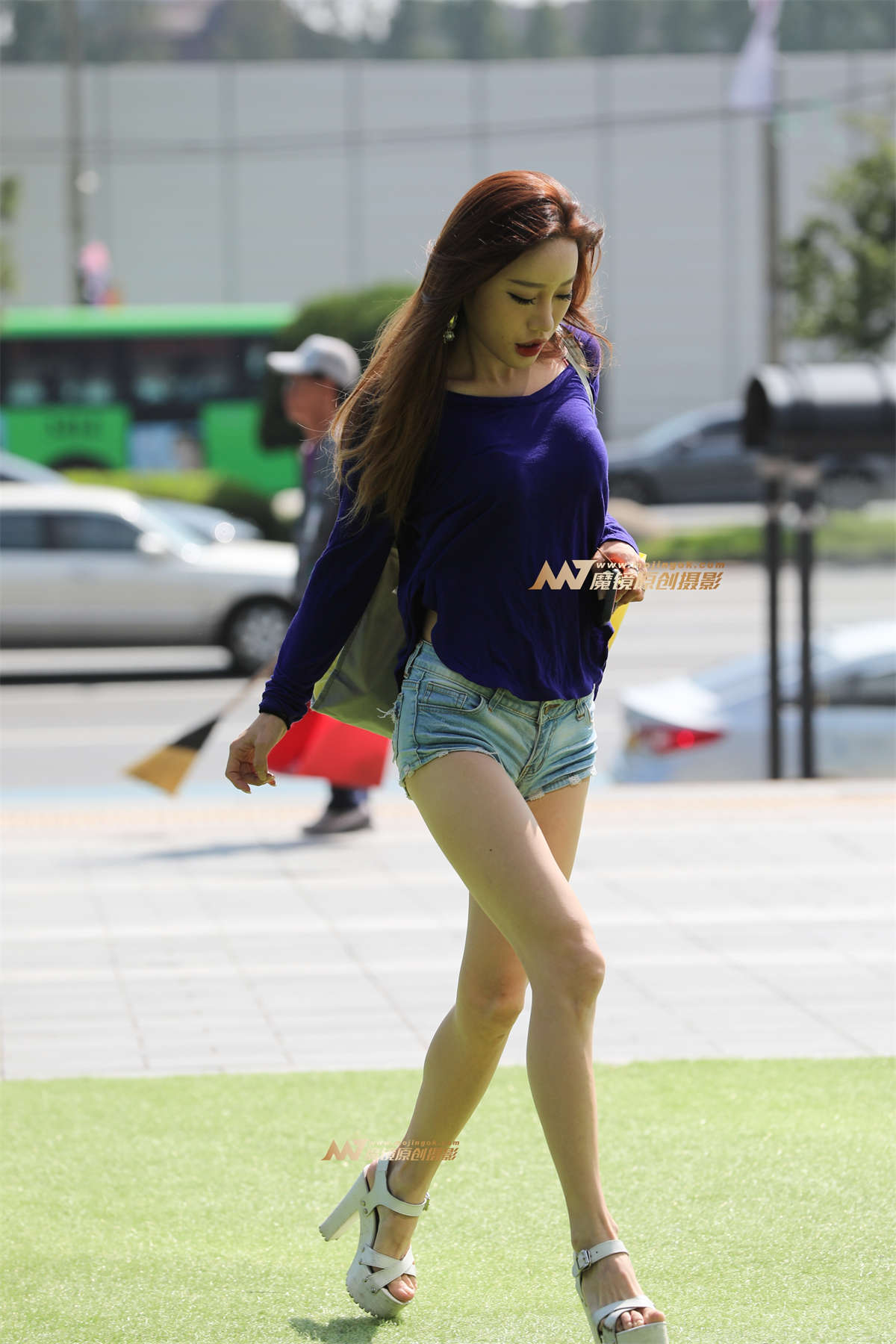 [辉辉赛贴-韩国街拍]热裤小姐姐-日更街拍