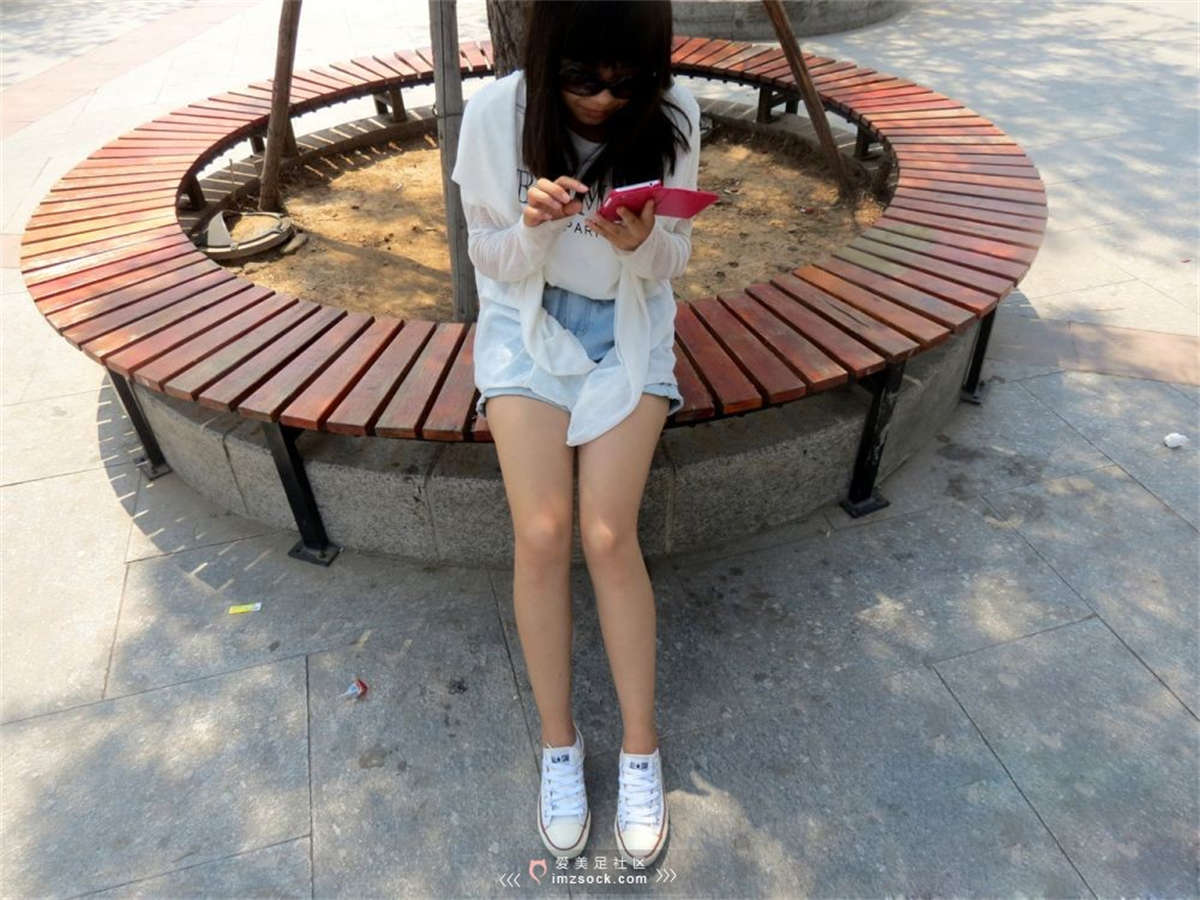 图片[2]-MZSOCK-2018 No.24 嫩腿帆布鞋热裤女生棉袜【第一季】-日更街拍