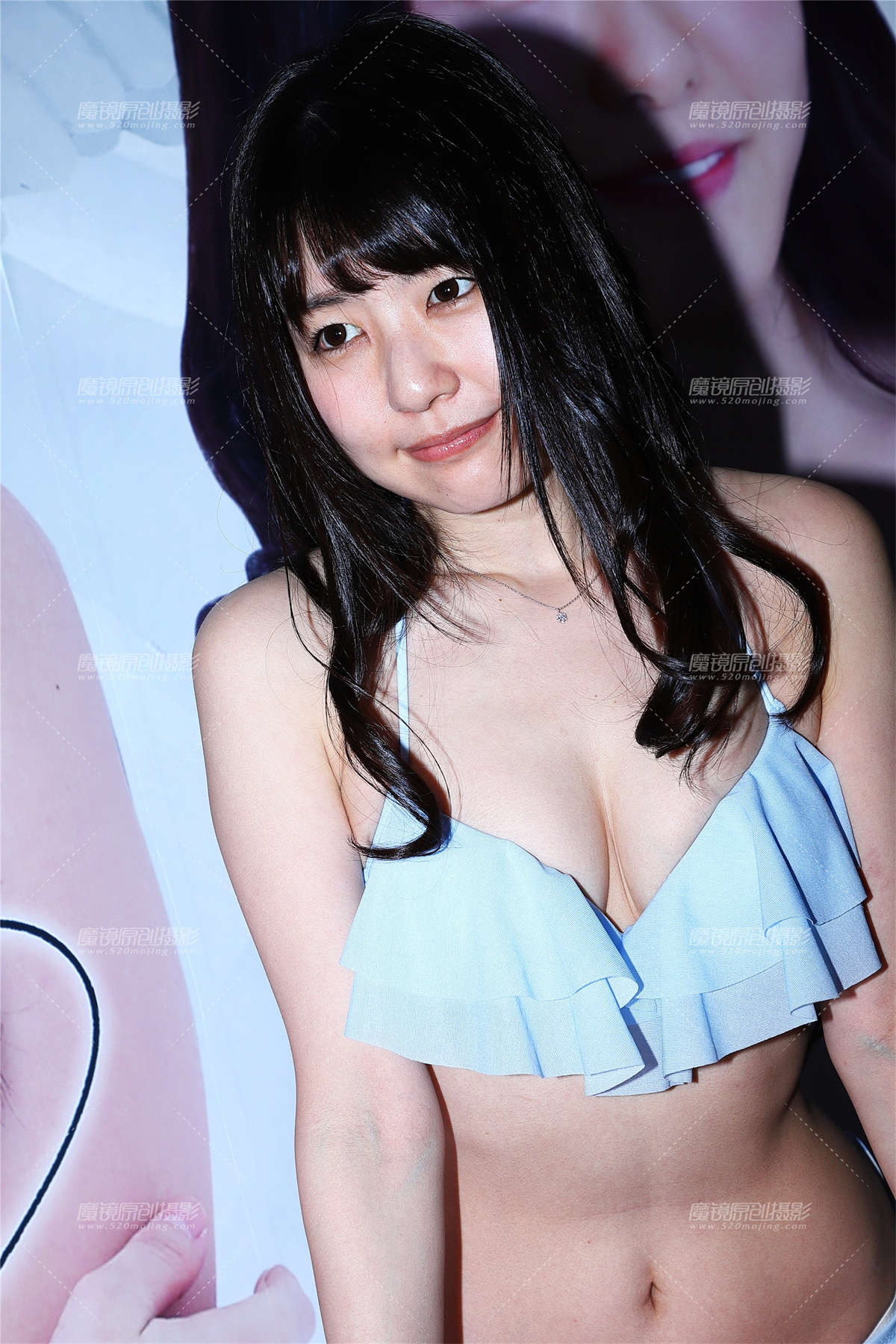 【Mark赛帖】日本蓝色比基尼美眉-日更街拍