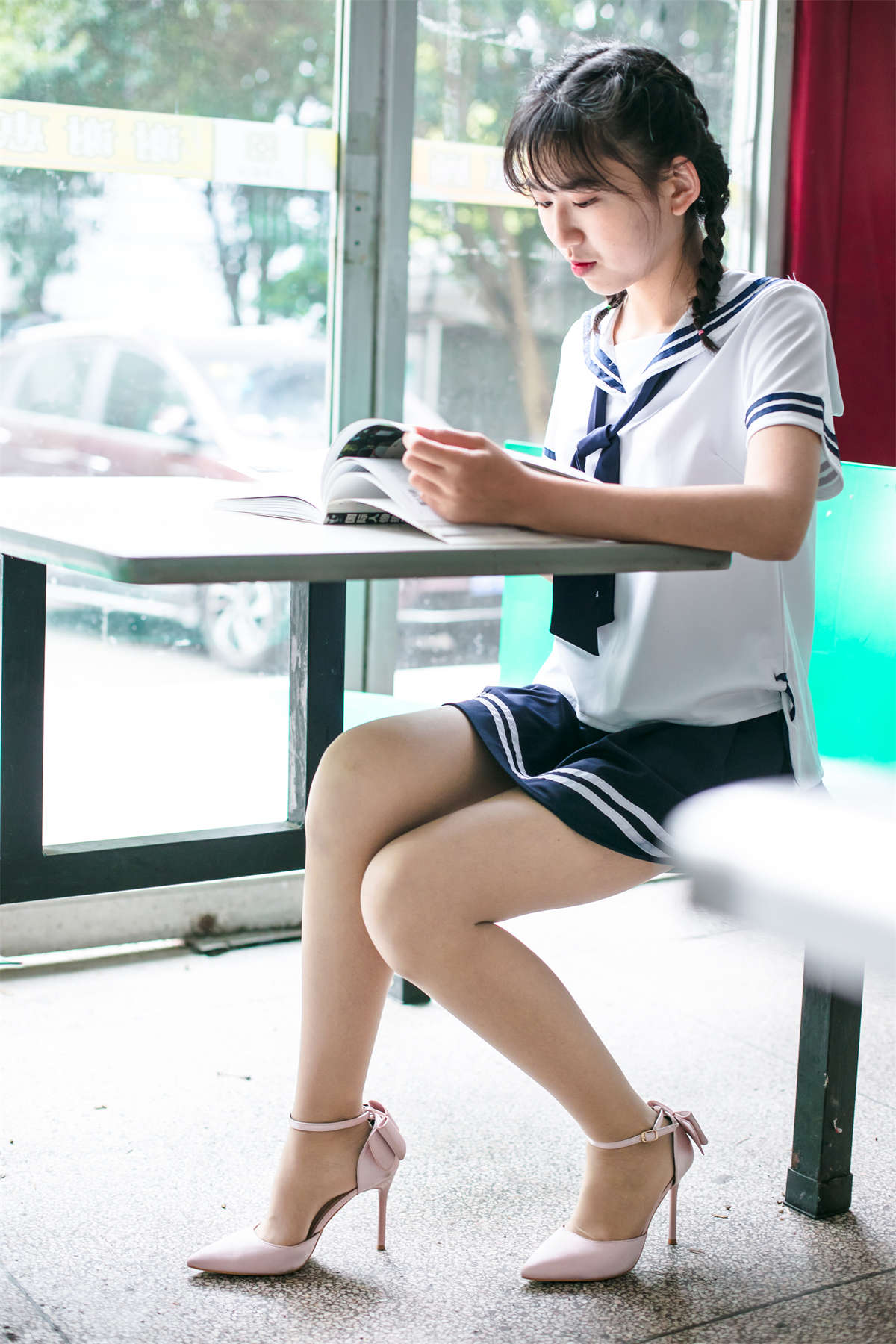 图片[2]-奈丝写真 NO.099 小橙子-占座啦-日更街拍