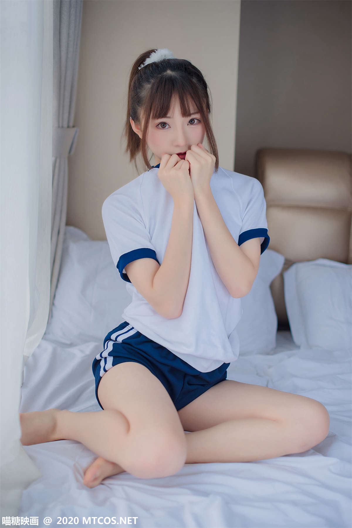 图片[2]-喵糖映画 VOL.222 清凉体操服 清纯学妹-日更街拍