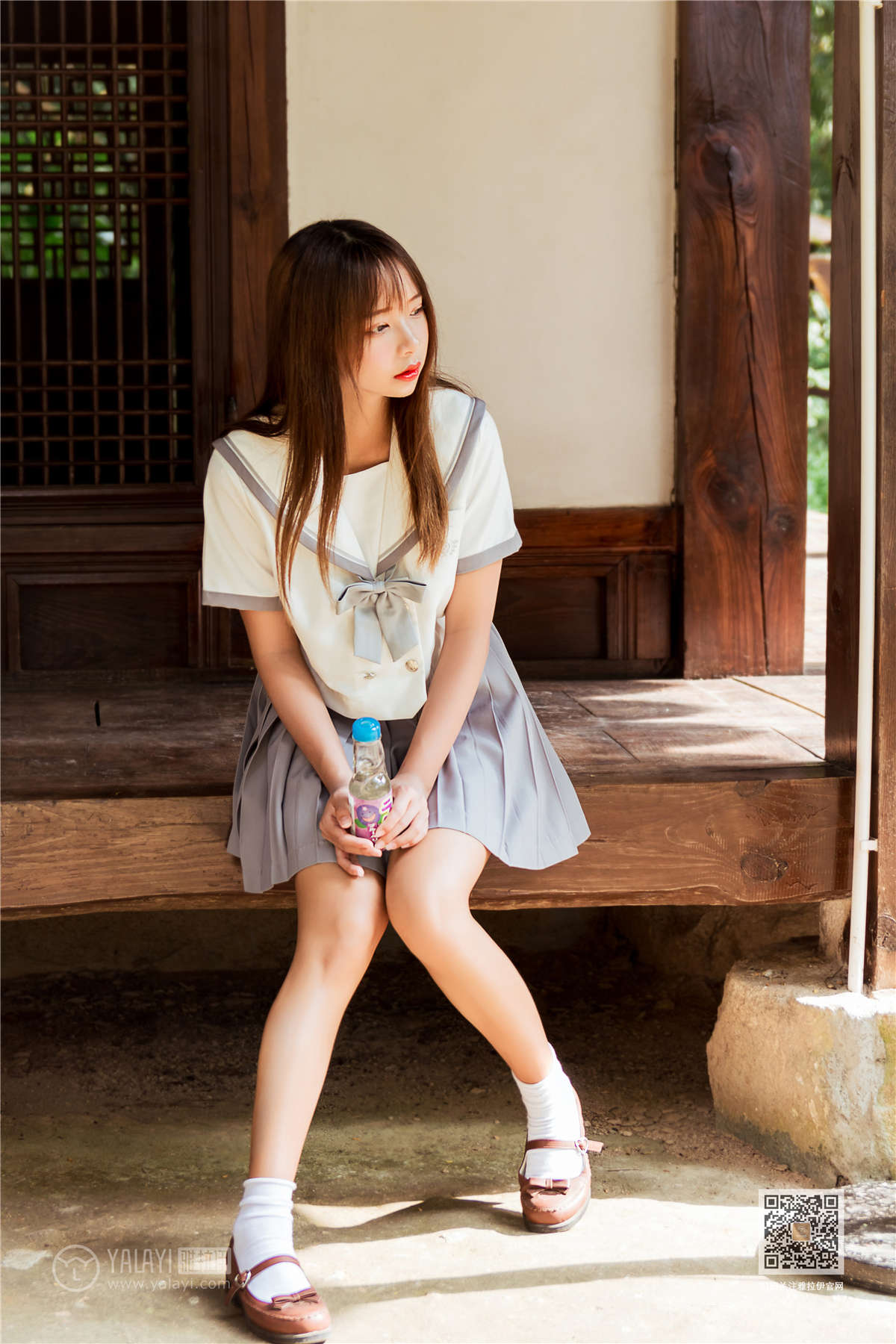 YALAYI雅拉伊 No.471 越秀百褶裙少女 阿禾-日更街拍