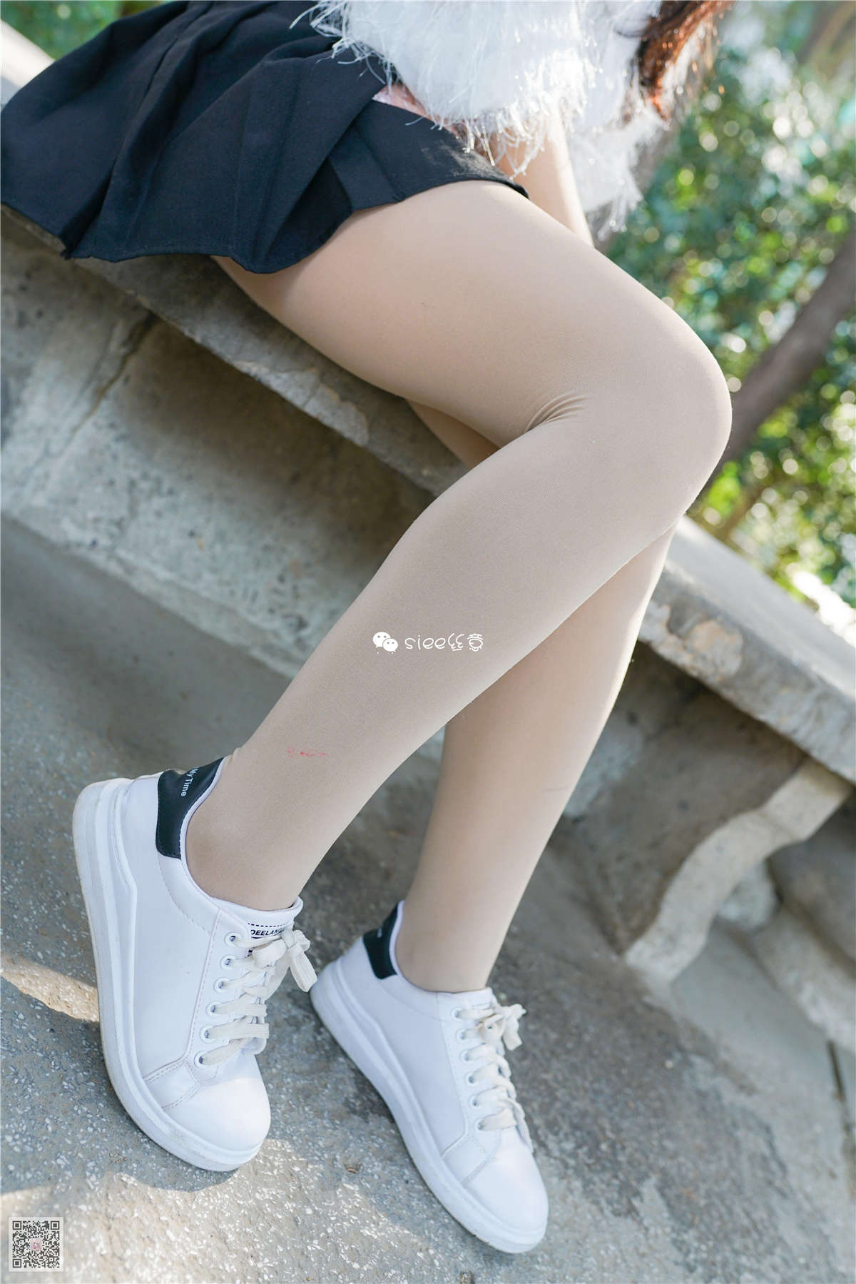 图片[2]-SIEE丝意 NO.287 小月 青涩的小白鞋-日更街拍