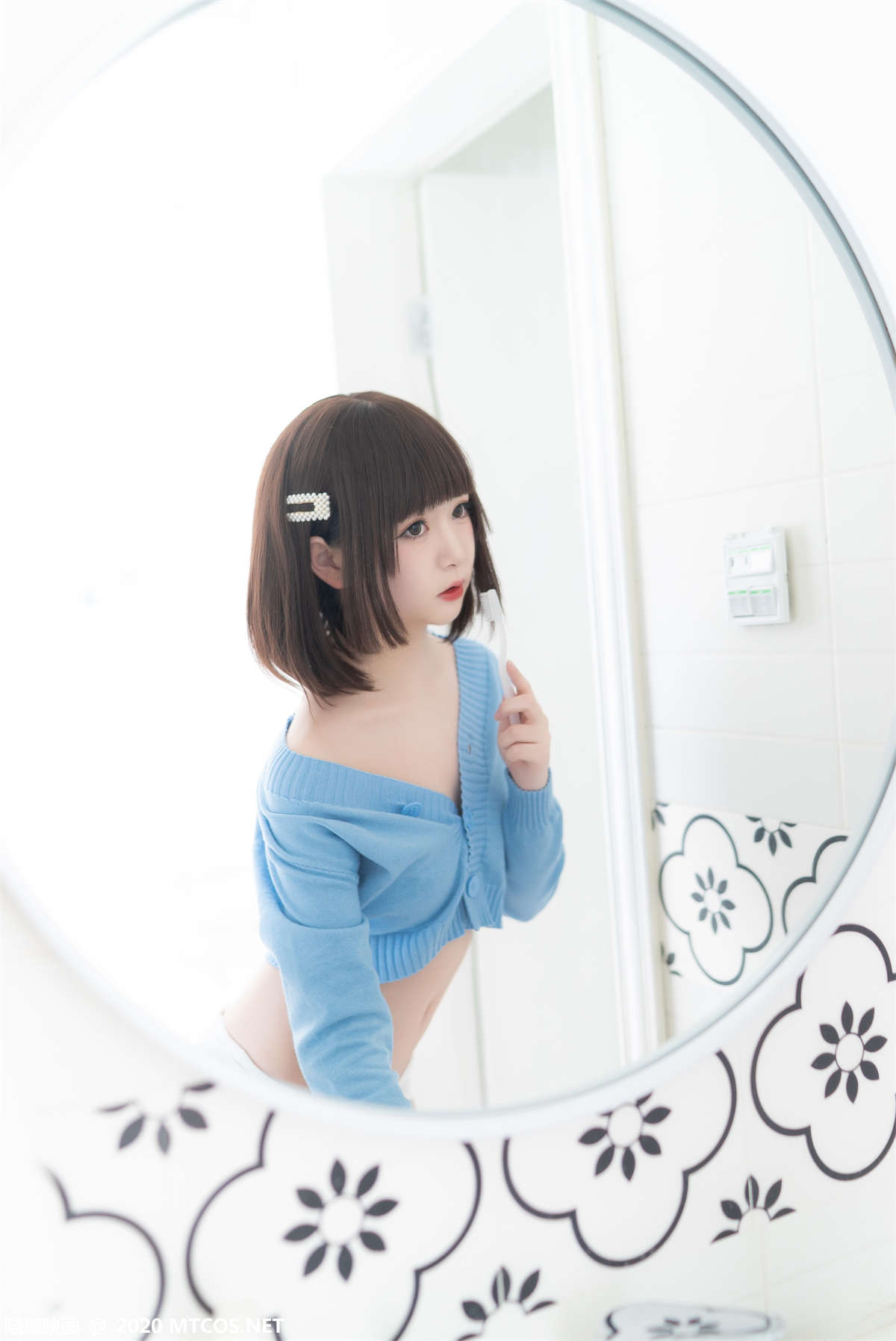 喵糖映画 VOL.225 蓝色之夏-日更街拍