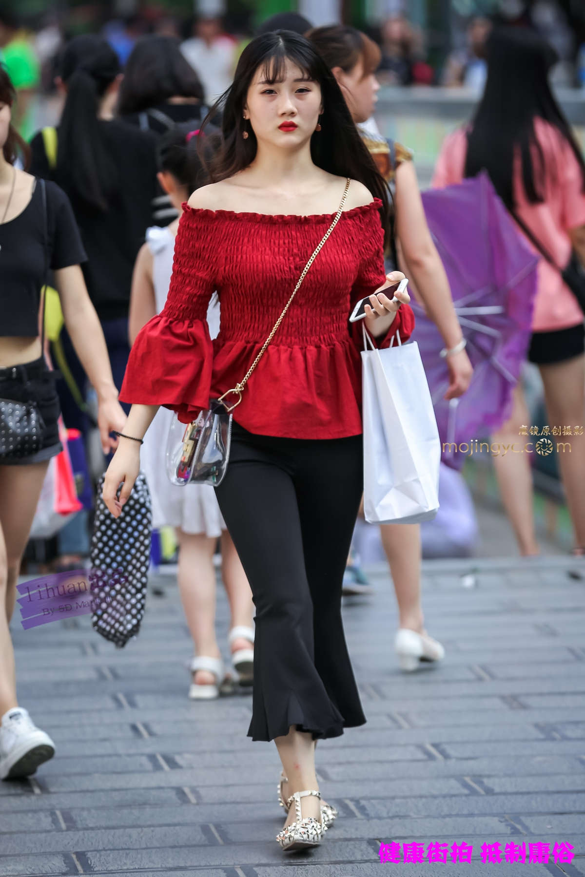 李欢原创-黑裤，美女（13P）-日更街拍