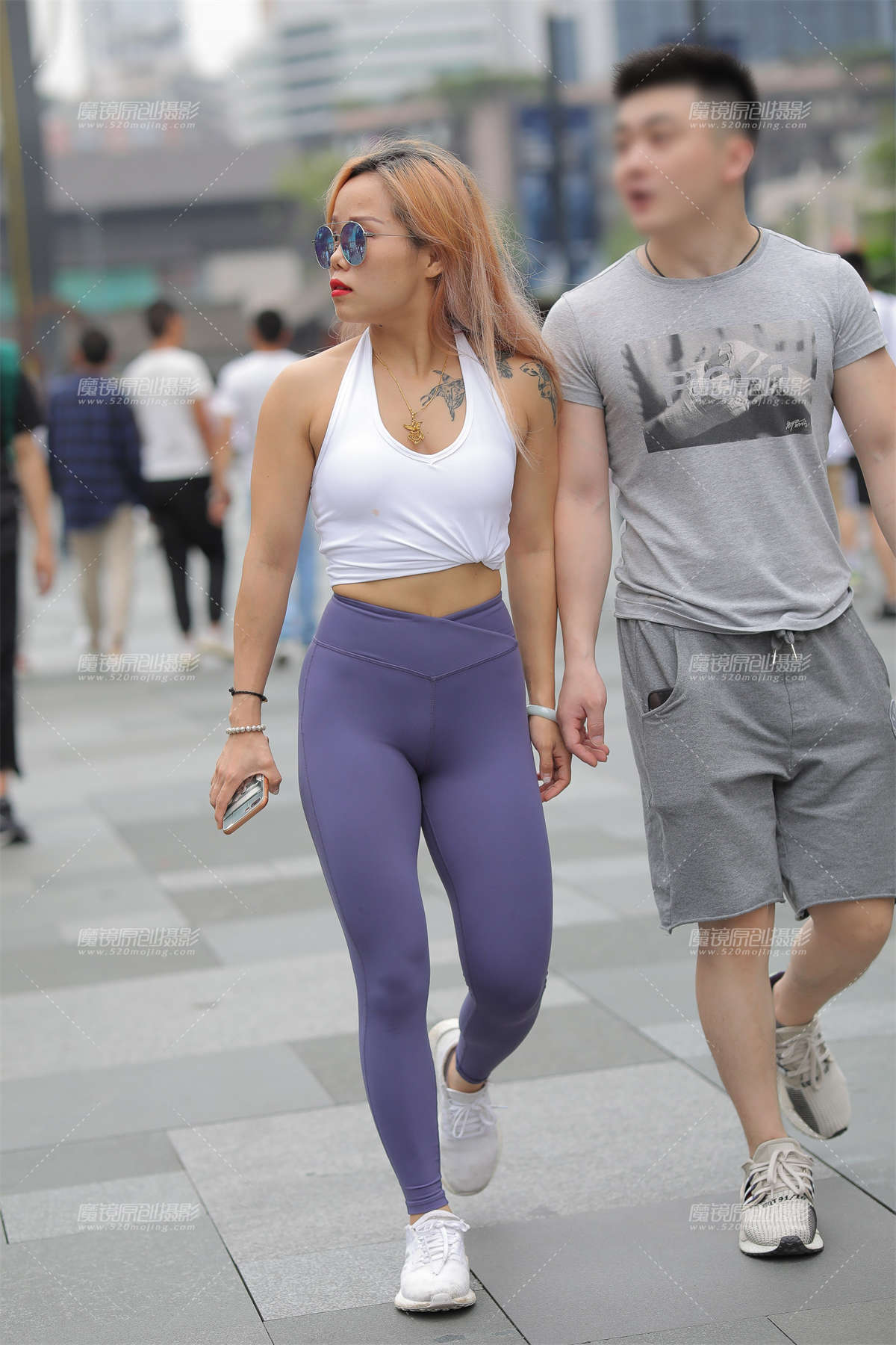 【凯恩赛贴】紧致瑜伽裤-日更街拍