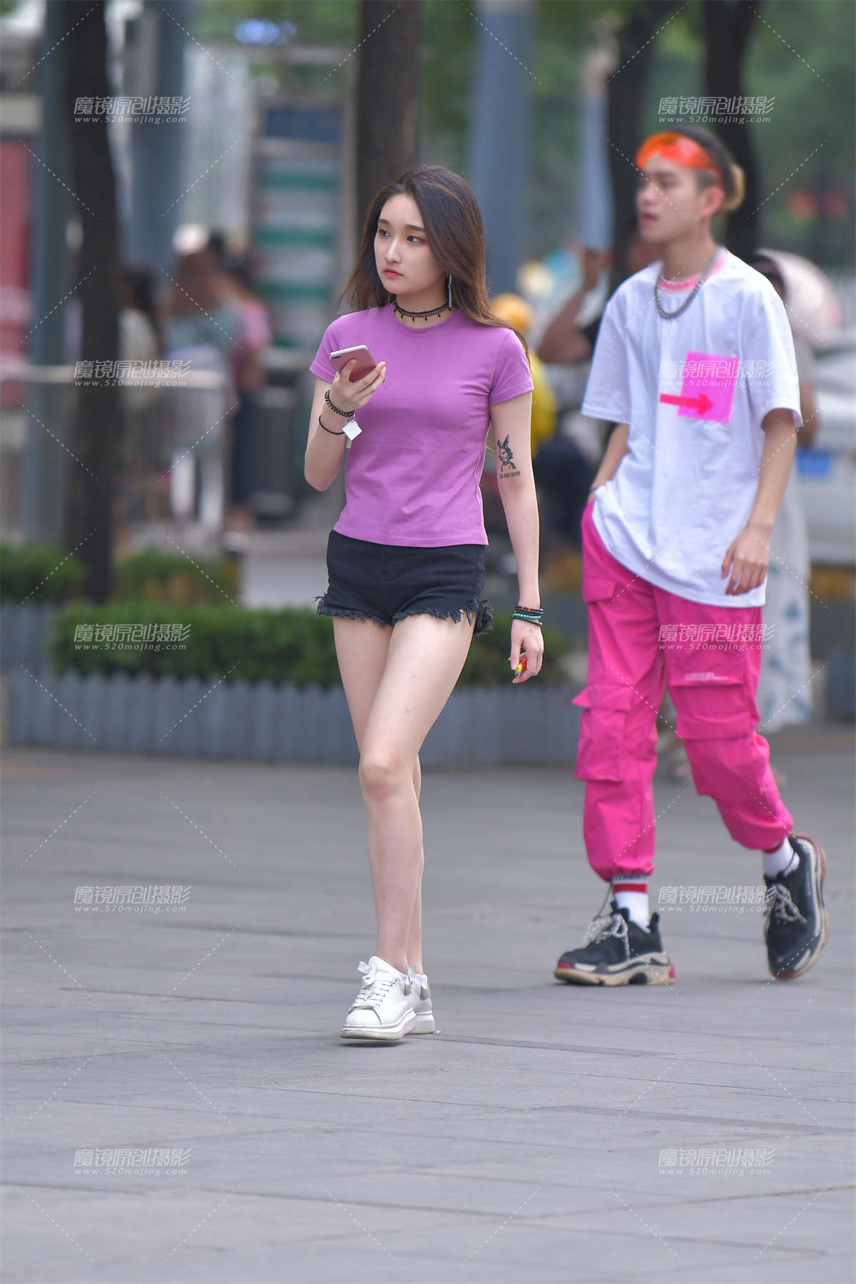 【红石赛帖】性感热裤美女-日更街拍