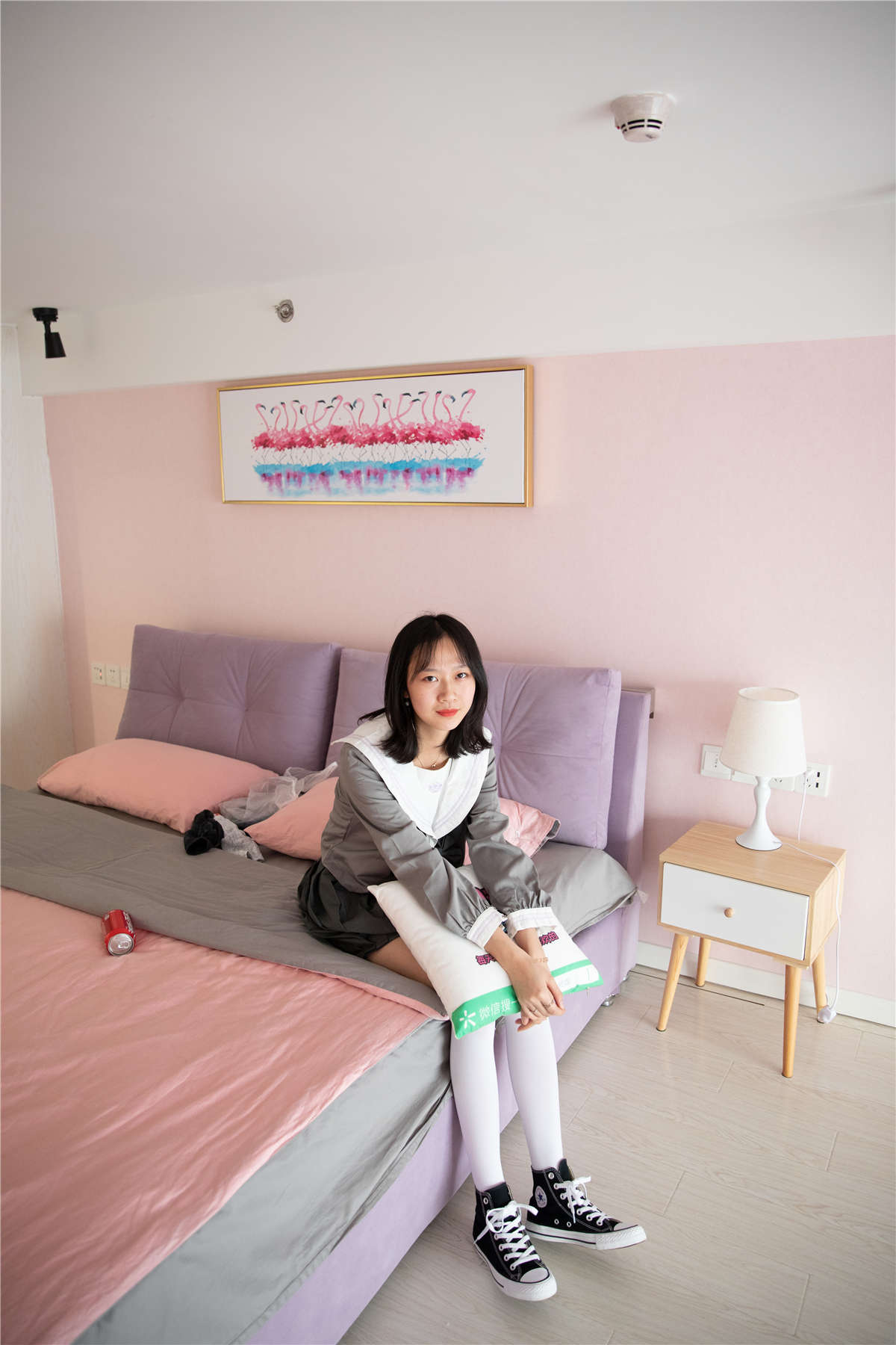 图片[2]-物恋传媒No.112期：落落-荷叶边加白色高筒袜，卡哇伊-日更街拍