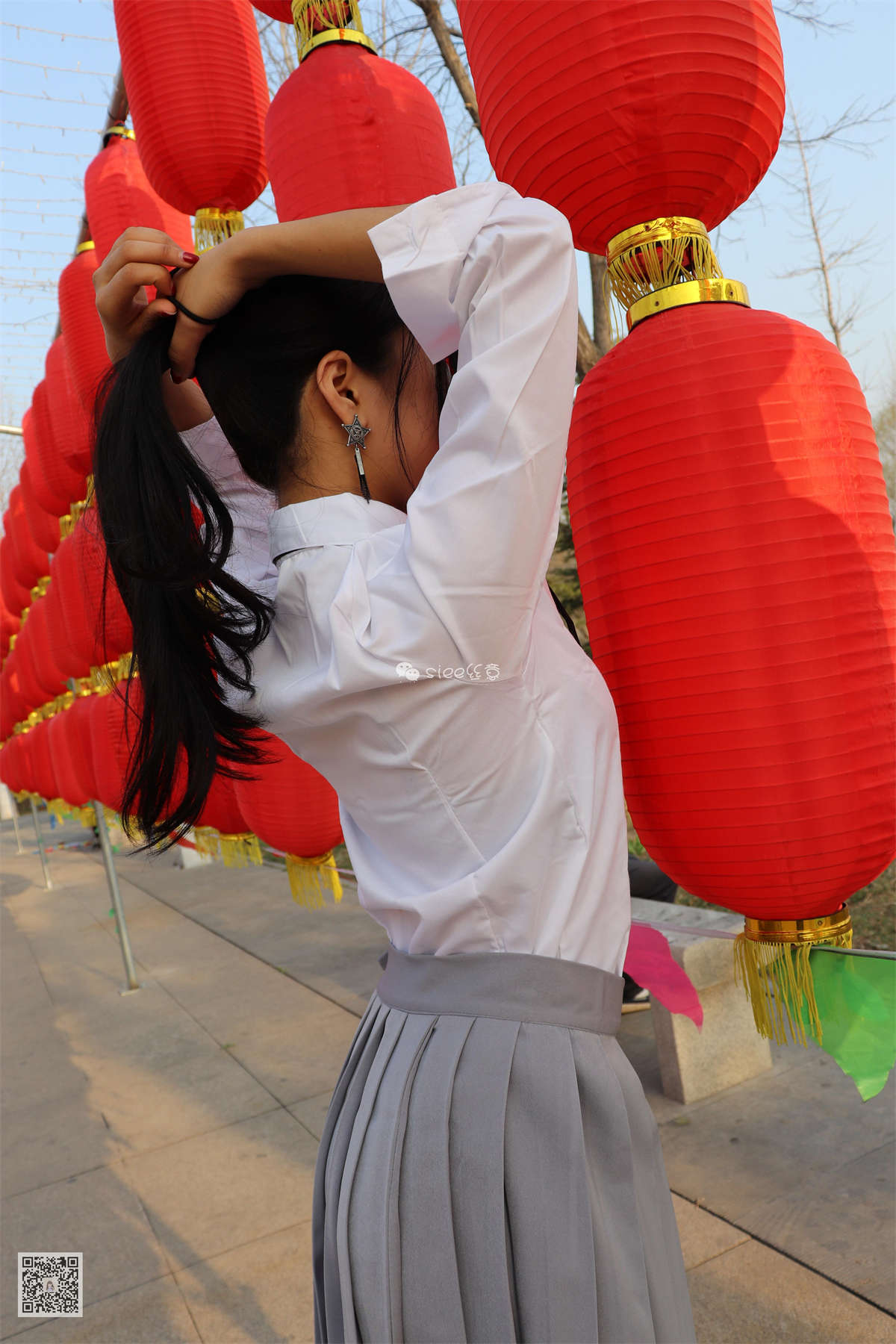 图片[2]-SIEE丝意 NO.056 安安 新妹子，学生风-日更街拍