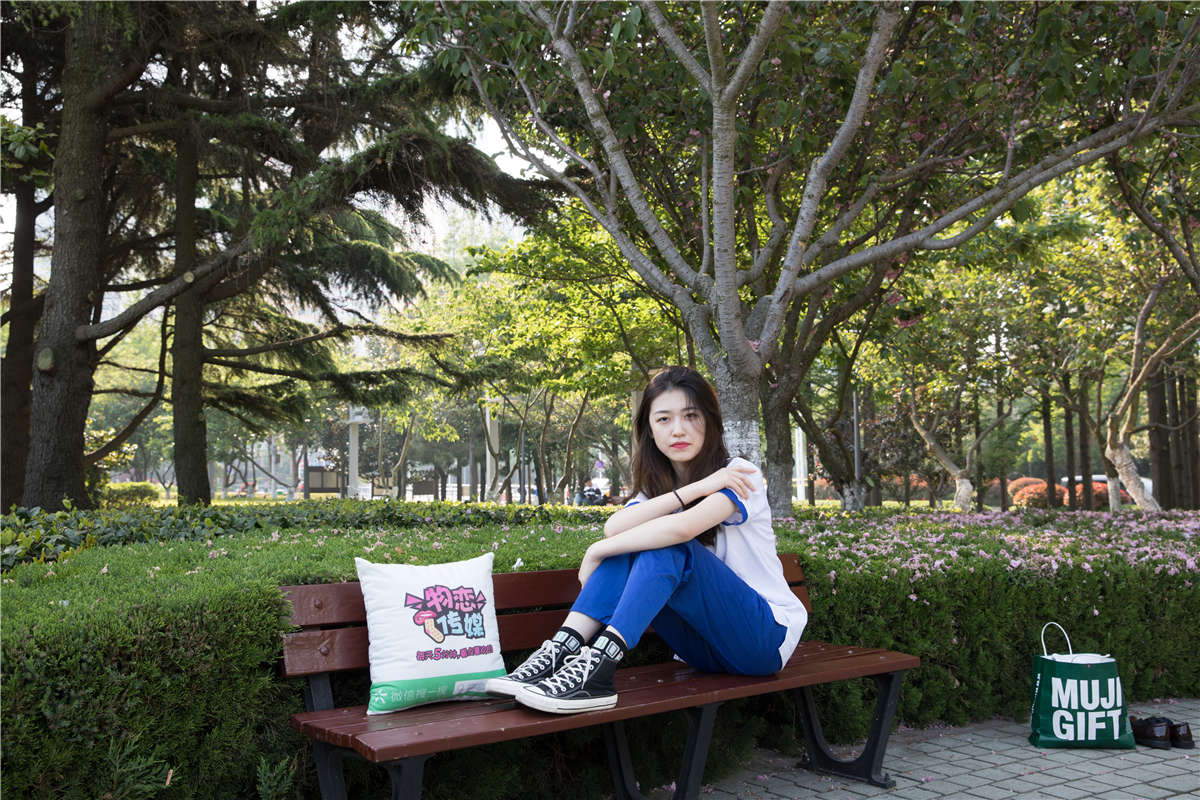 图片[2]-物恋传媒No.153期：佳琪-夏日里的清新校服风-日更街拍