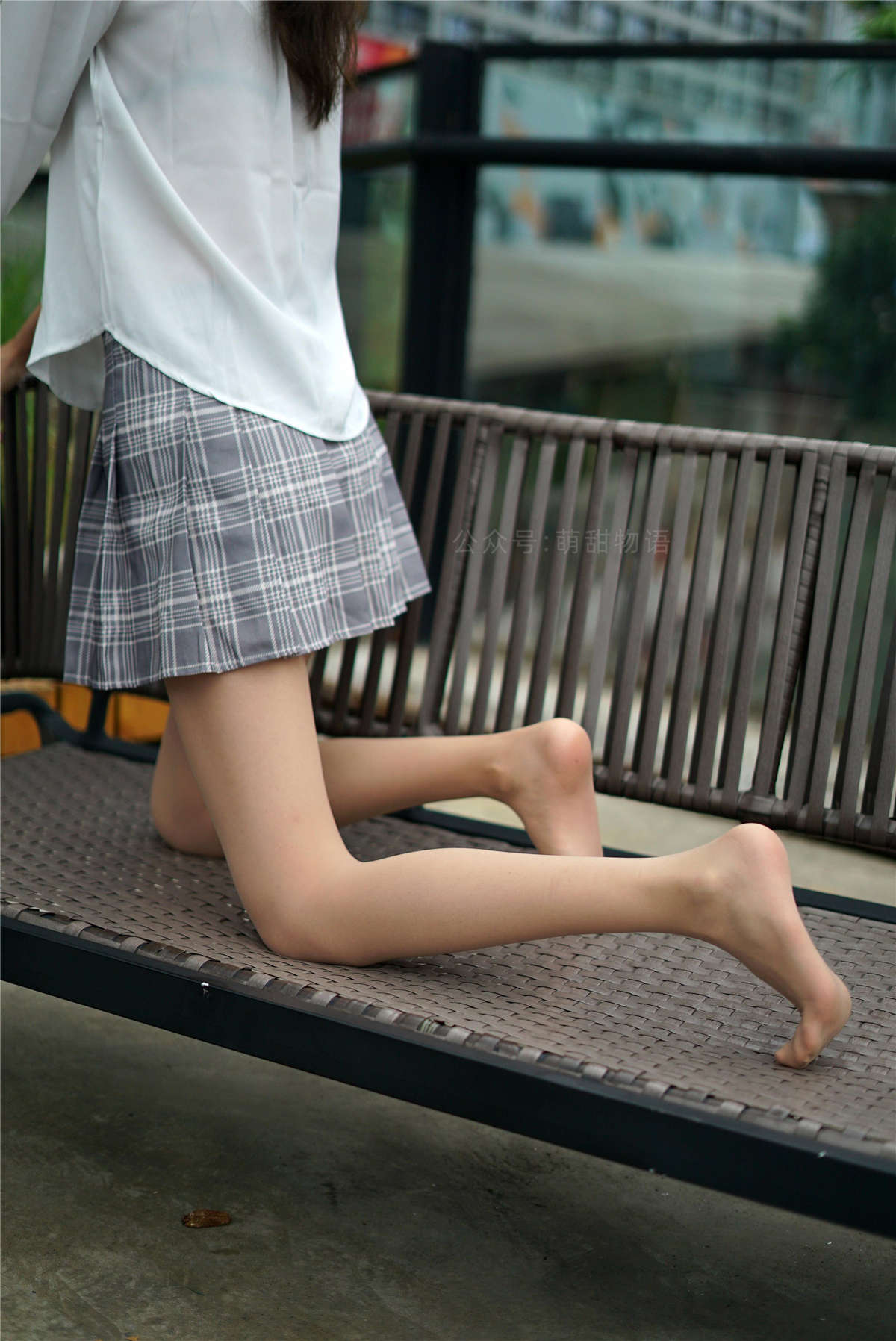 图片[2]-学妹加速跑 No.117 浅蓝连衣裙-九九-日更街拍