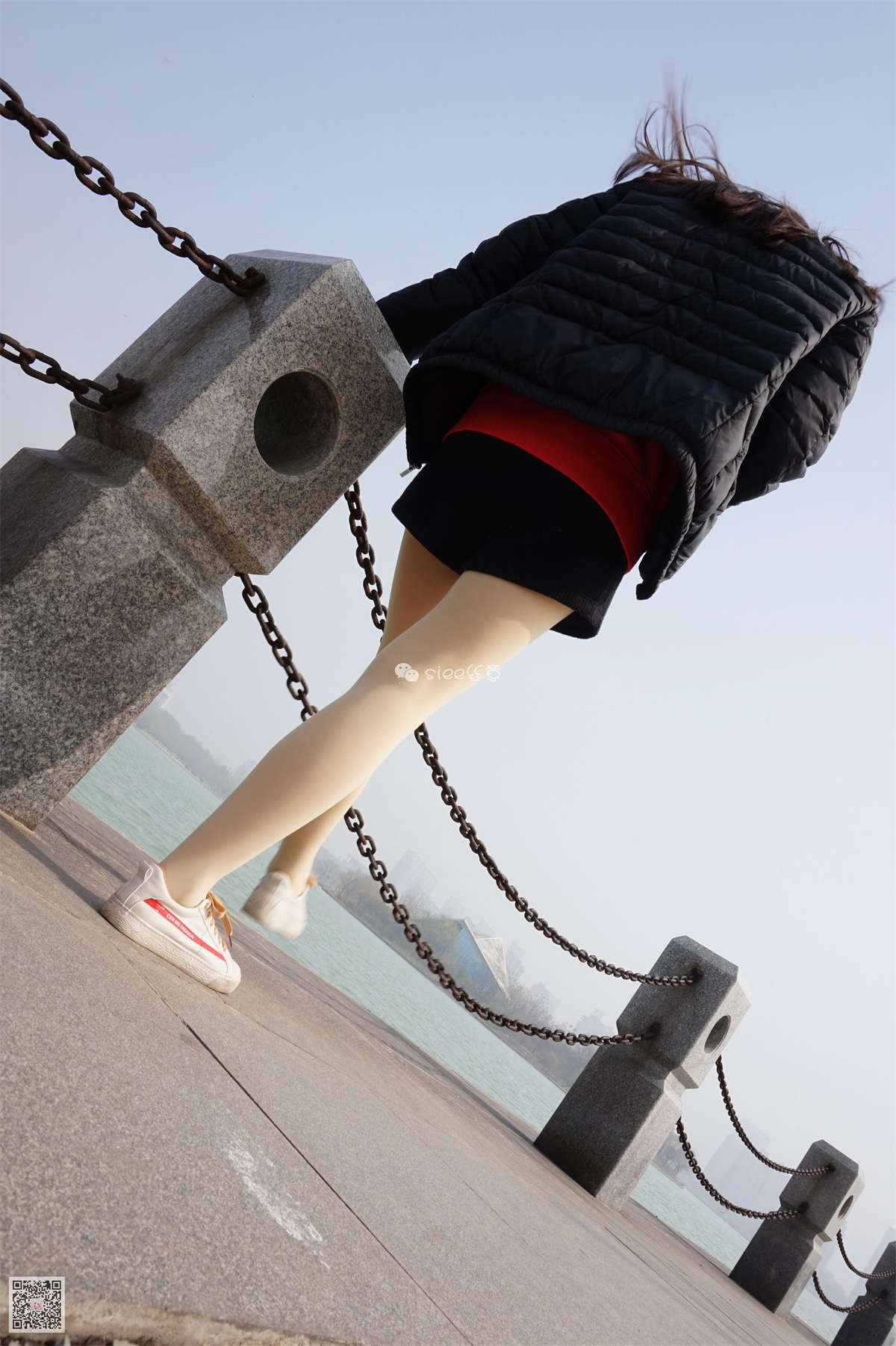 SIEE丝意 NO.062 琦琦 肉丝白鞋最配-日更街拍