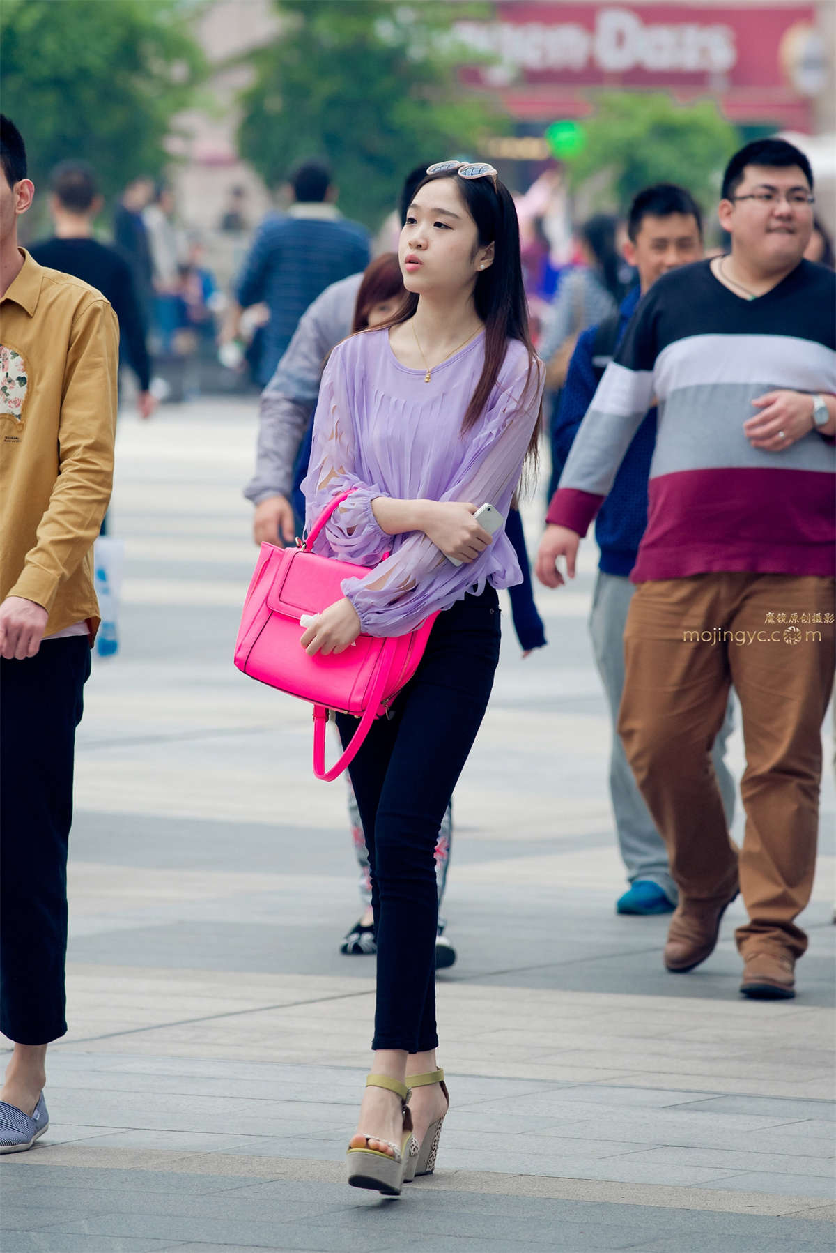 图片[2]-紧身九分裤，凉高-日更街拍