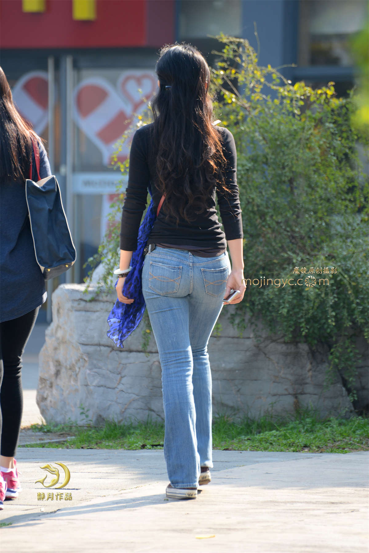 图片[2]-A4腰的长发蓝牛妹子-（18P）-日更街拍