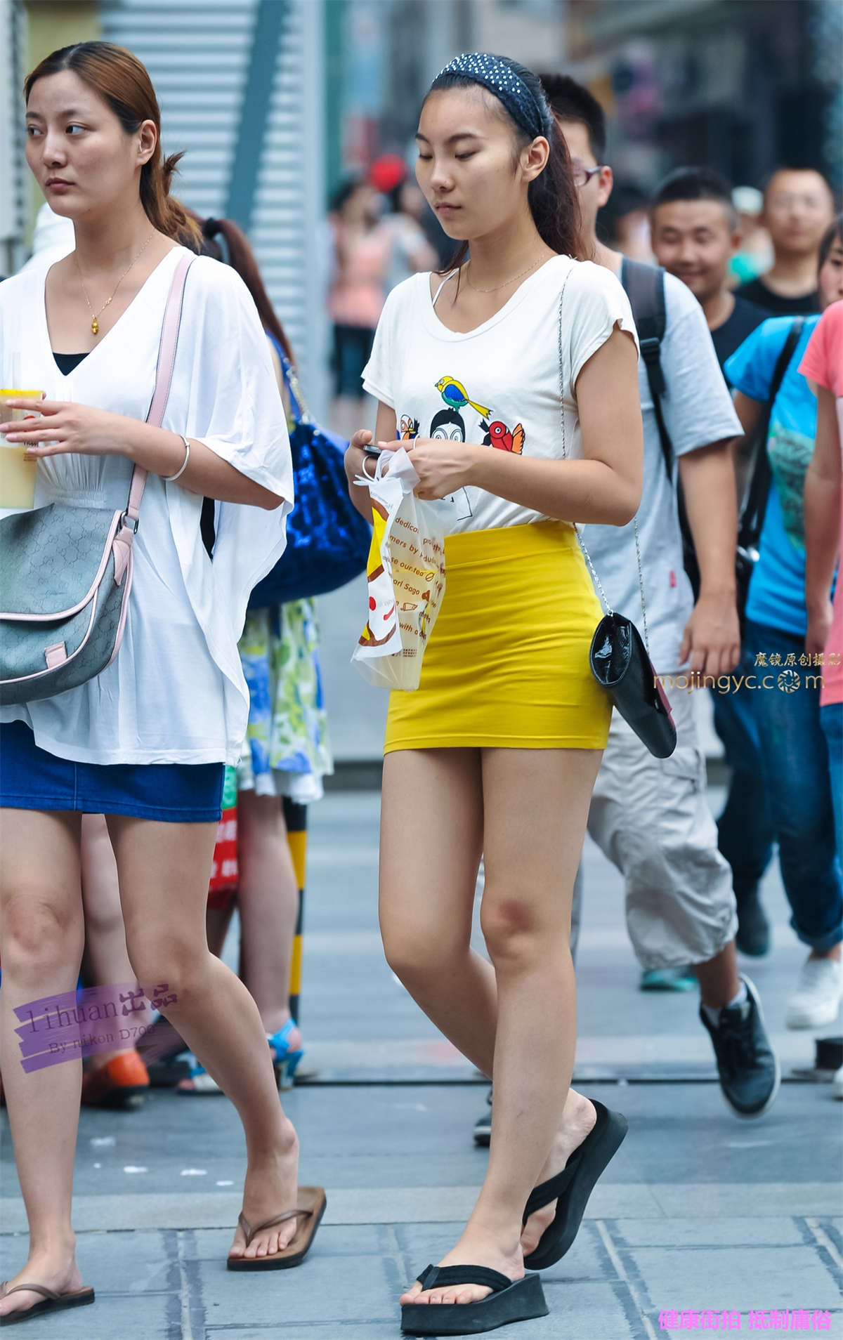 图片[2]-李欢原创-黄色裹身裙（16P）-日更街拍