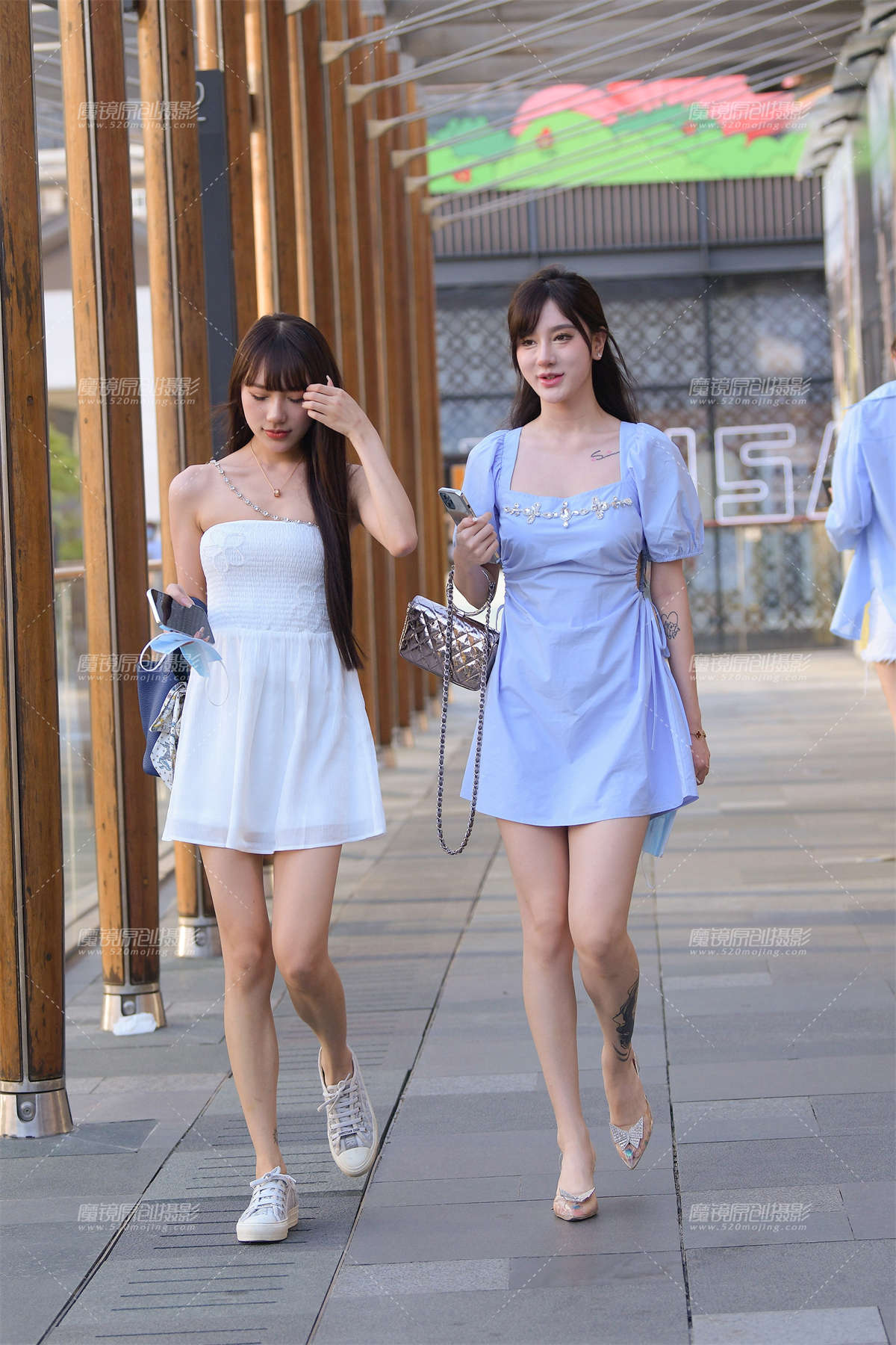 美腿闺蜜-日更街拍