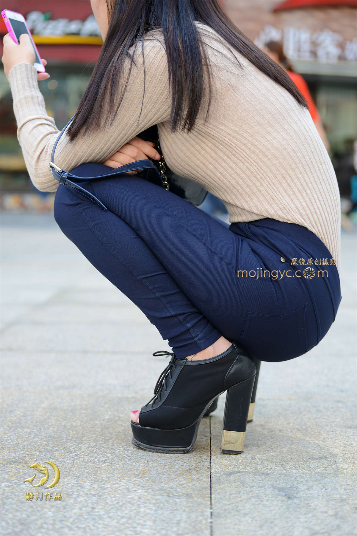 打电话的少妇-（10P）-日更街拍