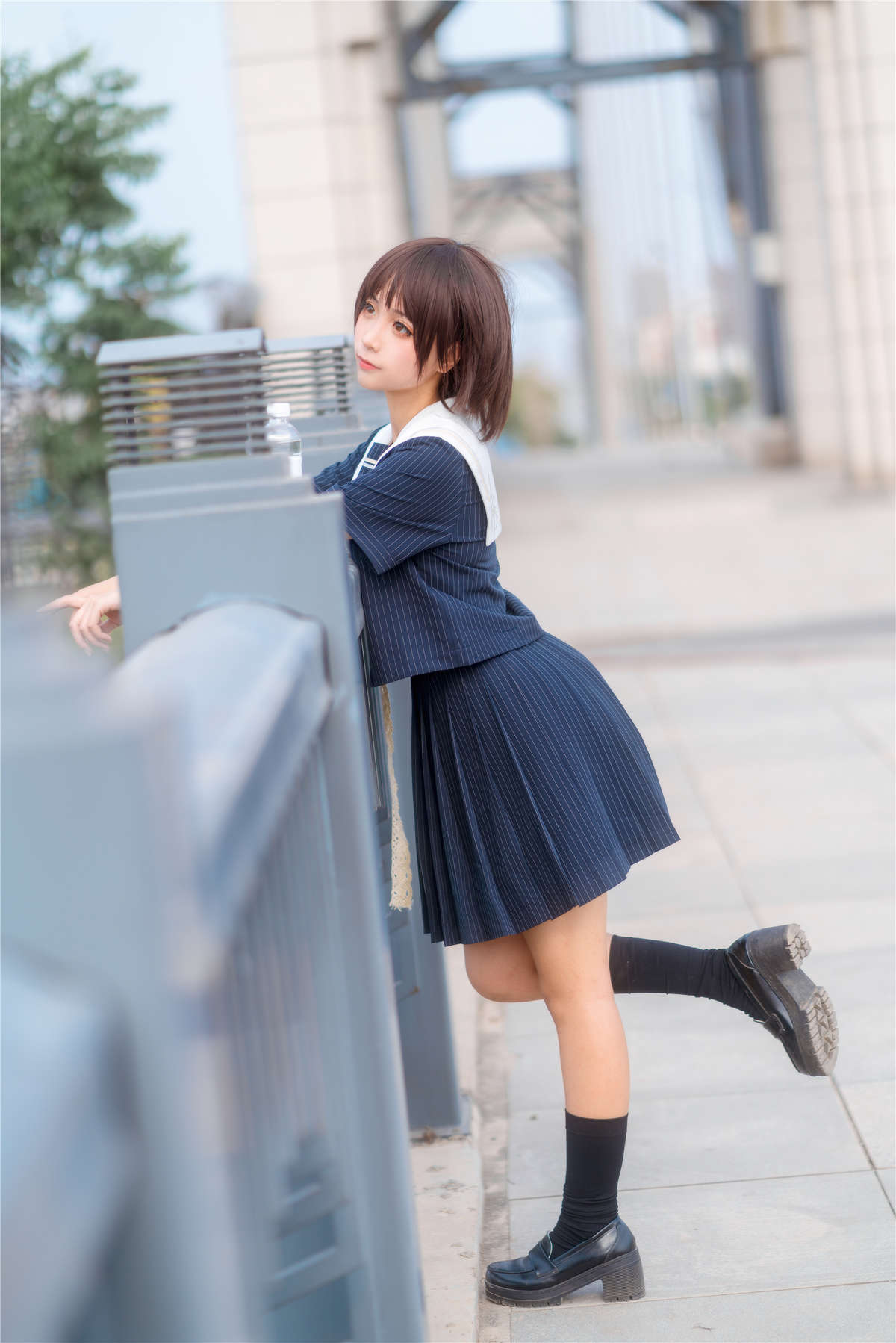 知名动漫博主-蠢沫沫 jk制服-日更街拍