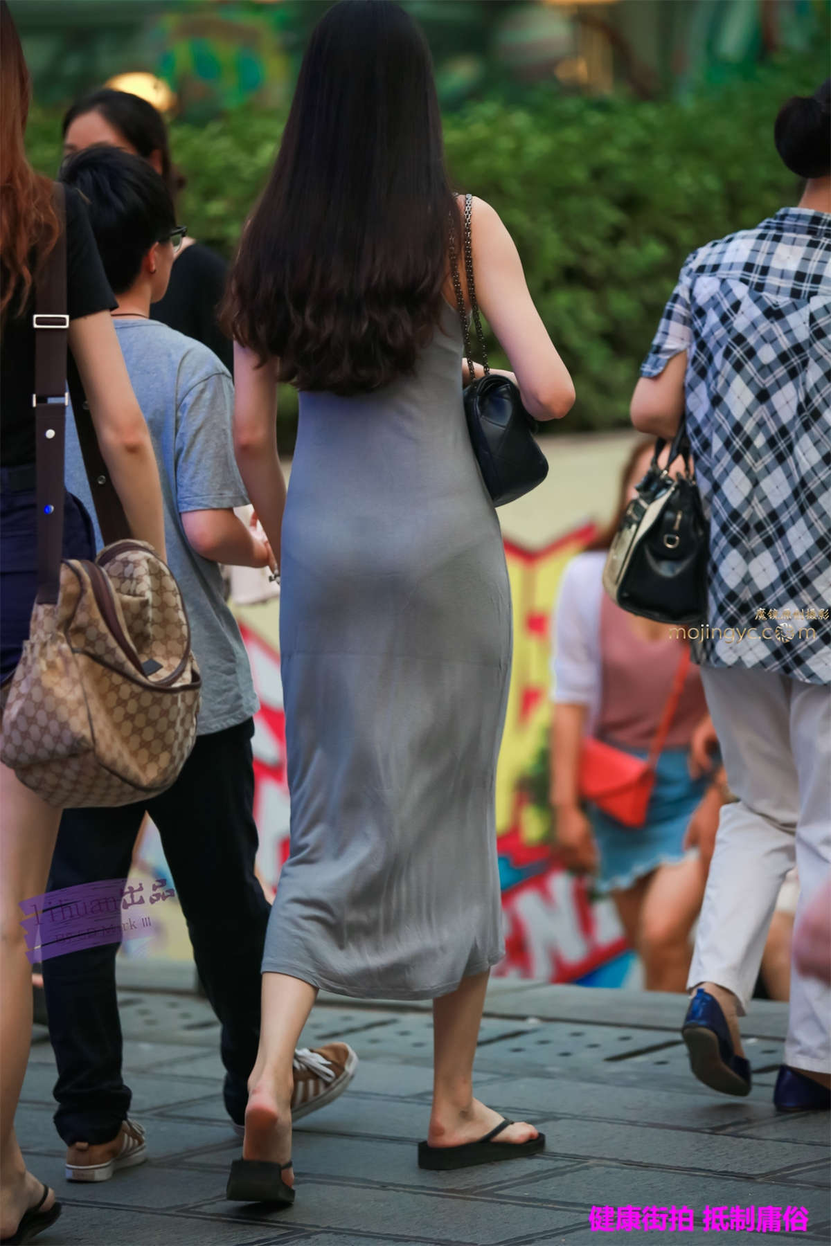 图片[2]-李欢原创-灰色一步裙（9P）-日更街拍