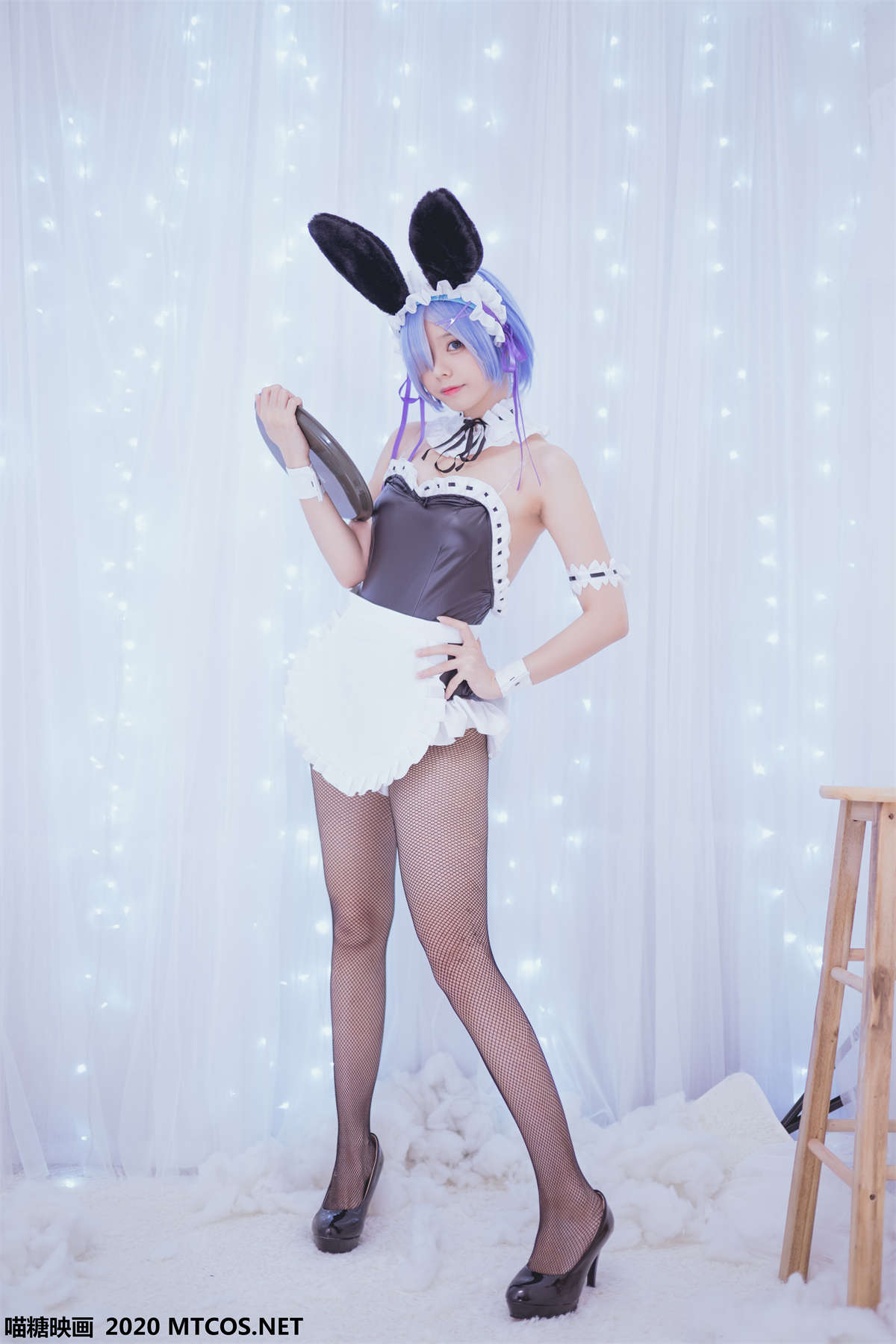 喵糖映画 TML.012 蕾姆兔女郎-日更街拍