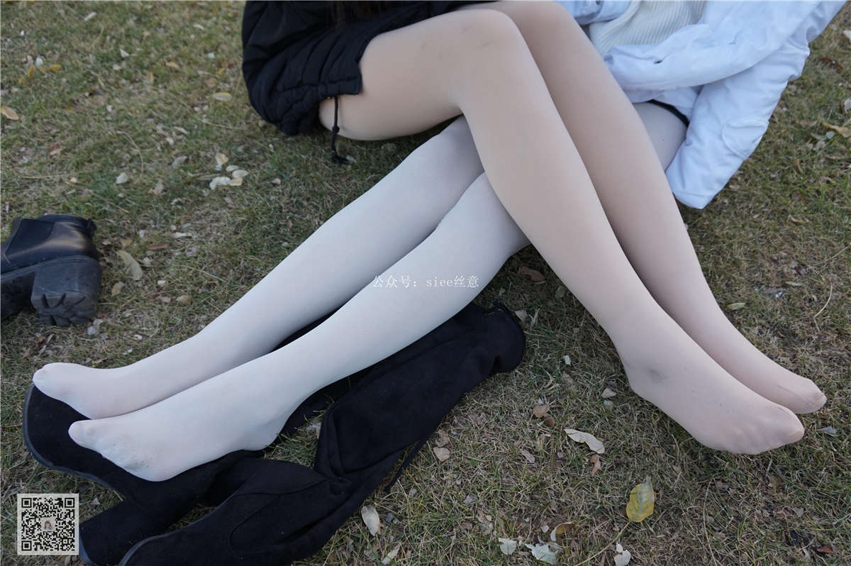 SIEE丝意 NO.042 曦曦&思思 夕阳丝聊-日更街拍