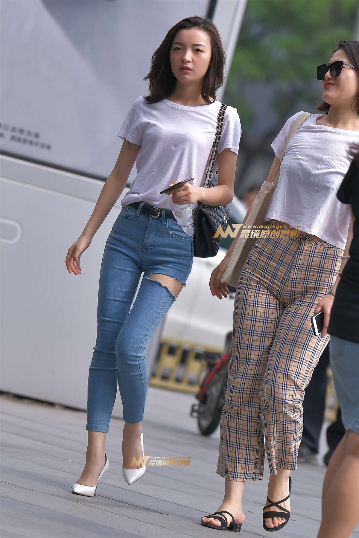 【红石赛贴】长腿牛仔裤高跟美女-日更街拍