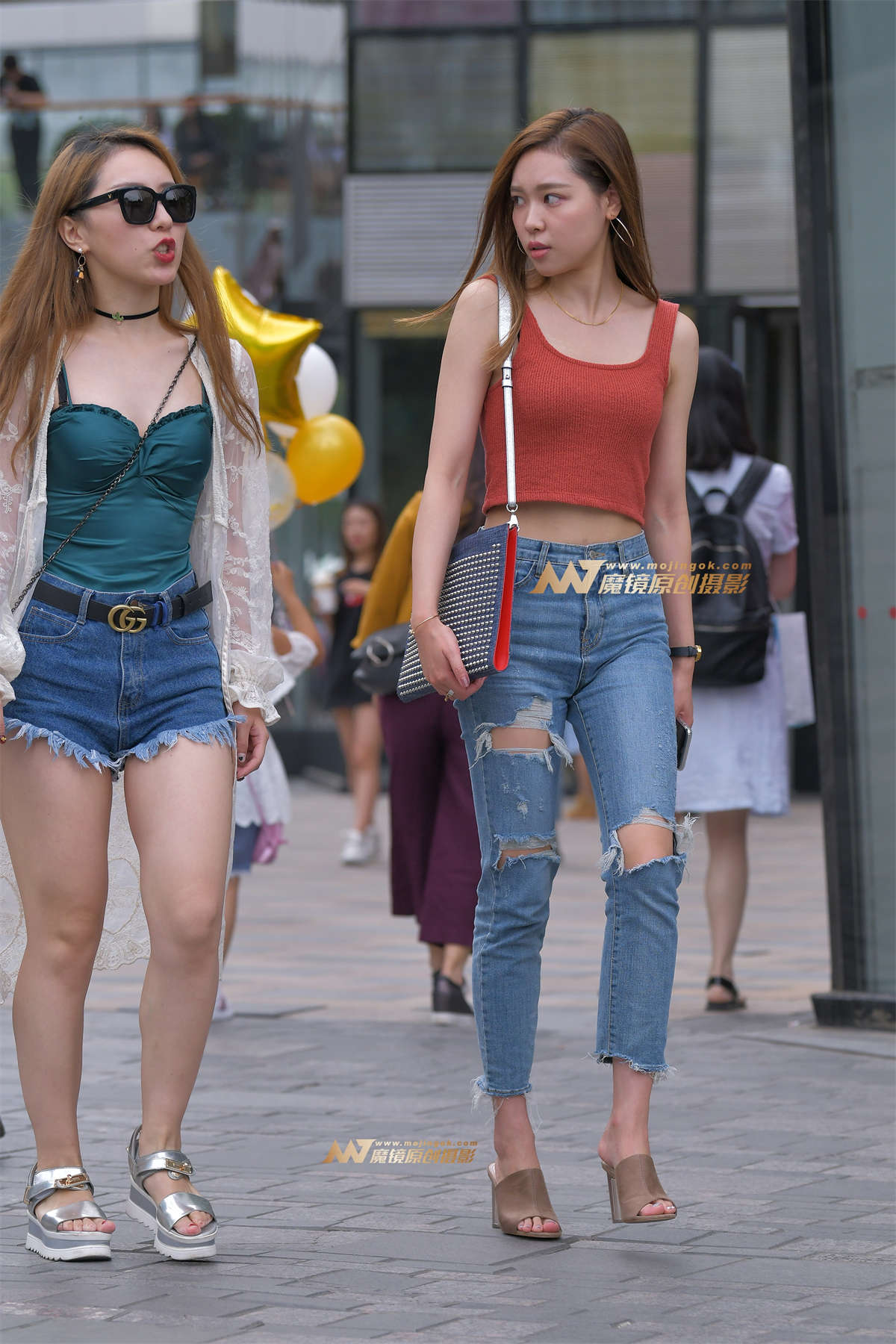 【红石赛贴】长腿牛仔裤妹子-日更街拍